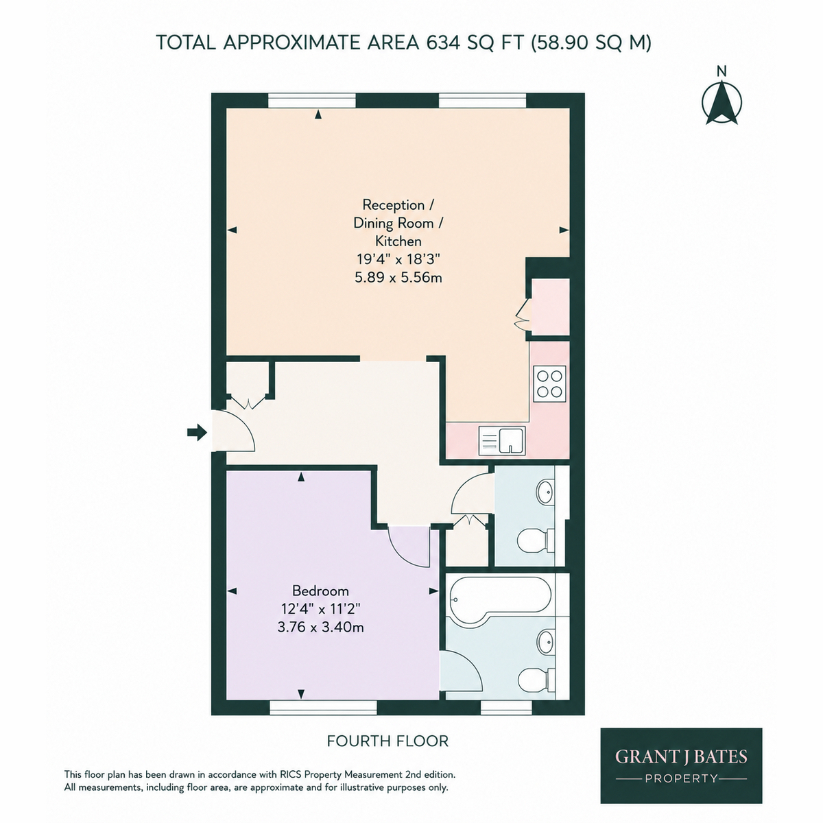 Flat Flat 11, 199, Sussex Gardens, London floorplan