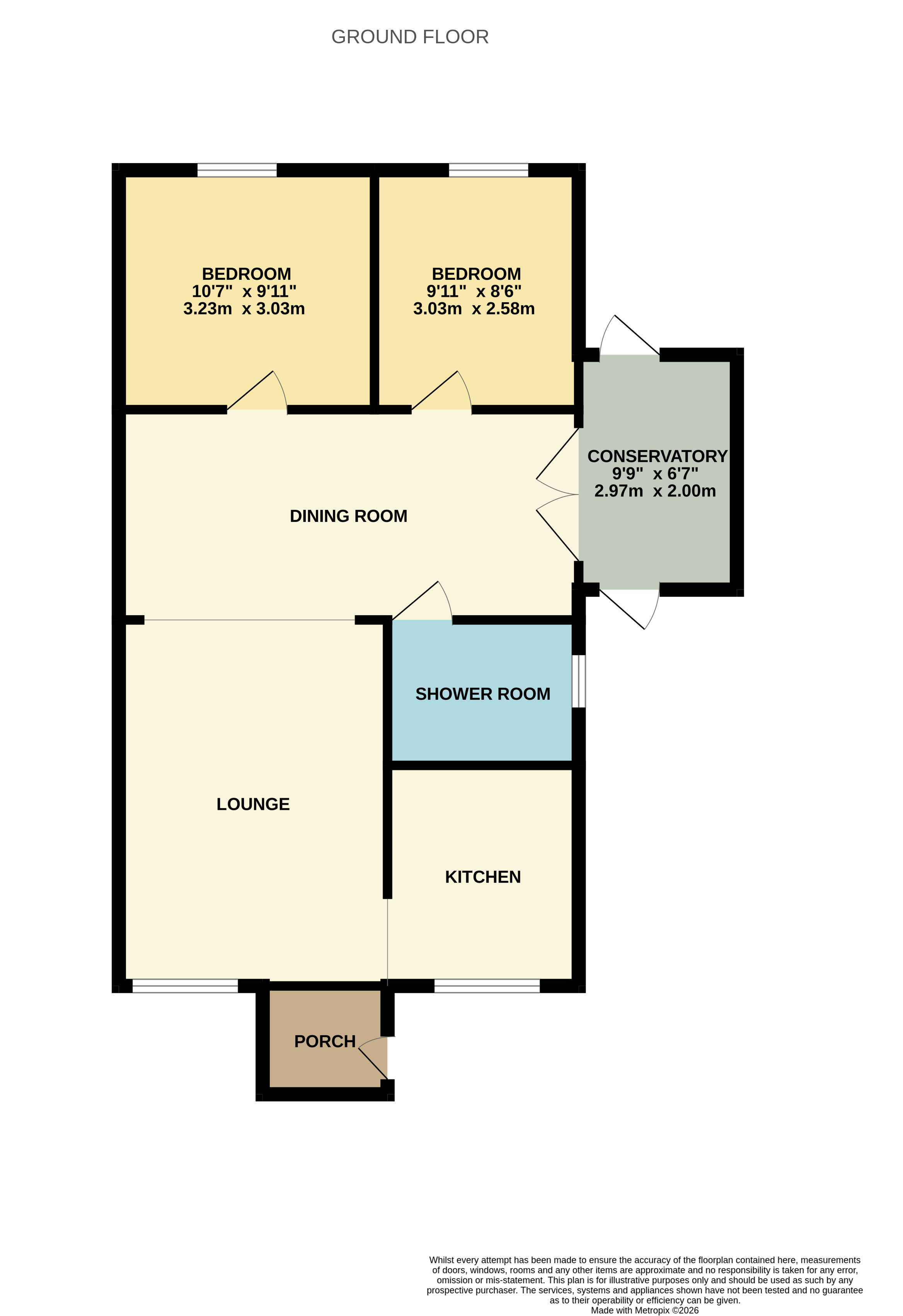 2, Perth Close, Mexborough floorplan