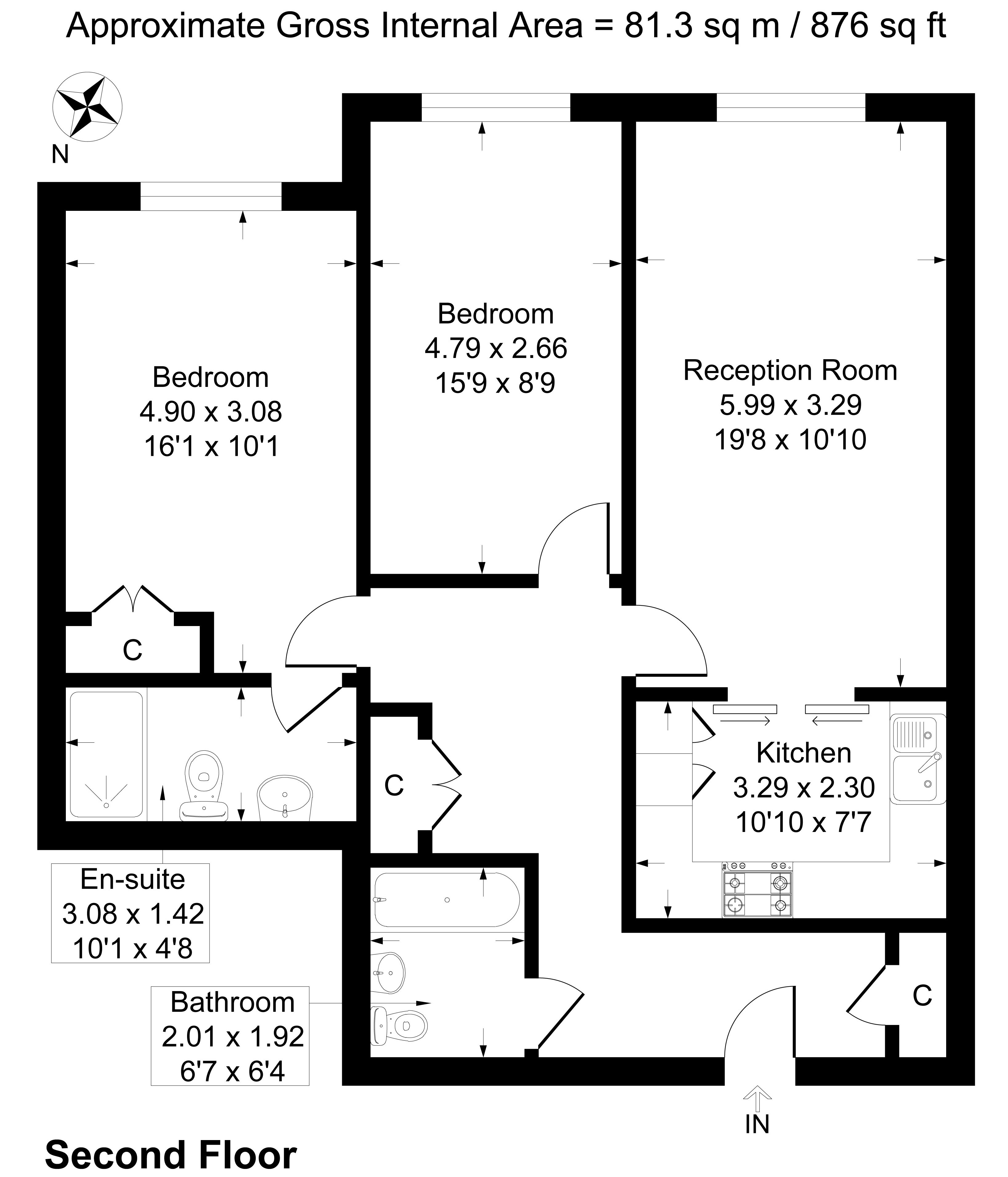 Flat 18, Precista Court, 48, High Street, Kent floorplan