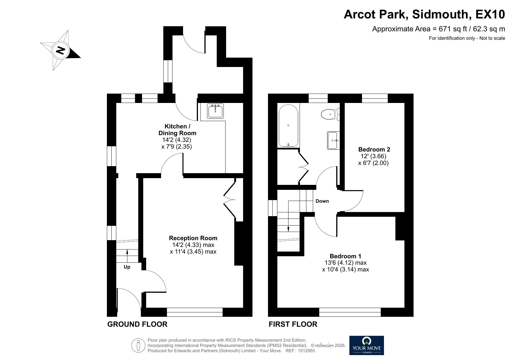 56, Arcot Park, Devon floorplan