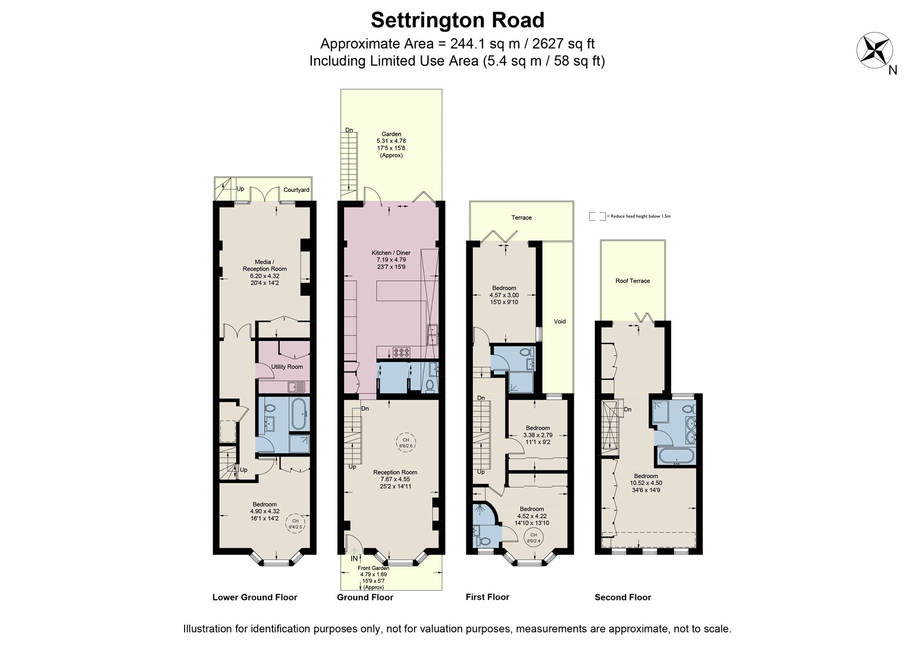 66, Settrington Road, Fulham floorplan