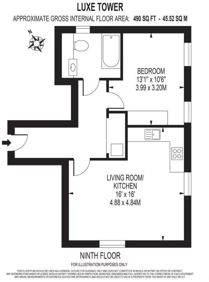 Luxe Tower, 12 Dock Street, London floorplan