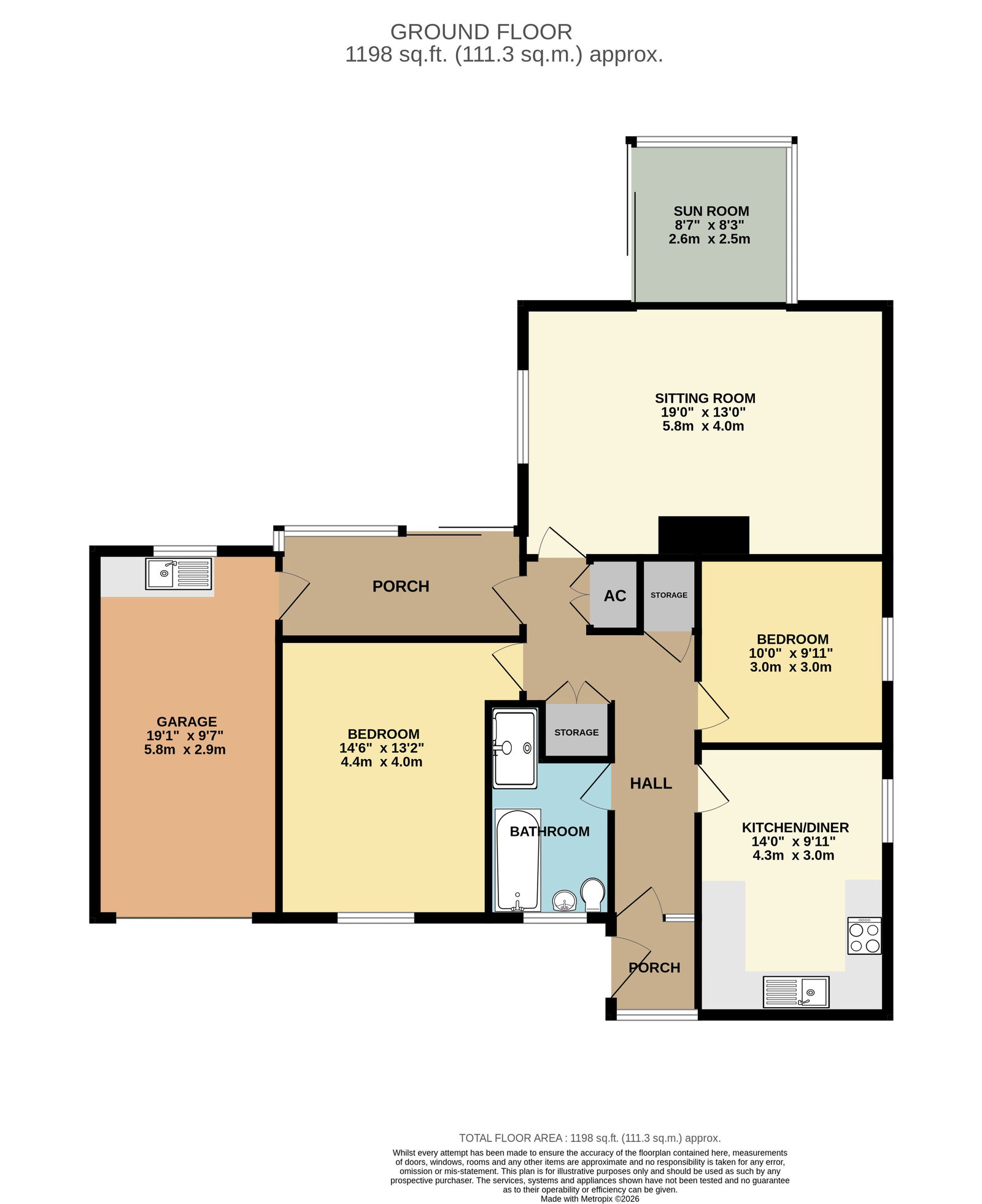 Malvern View, Chapel Close, Malvern floorplan
