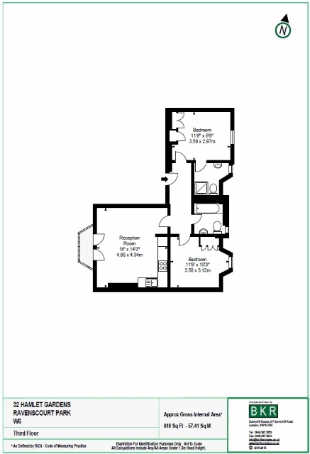 2 Bedrooms Flat to rent in Hamlet Gardens, Ravenscourt Park, Hammersmith, London W6