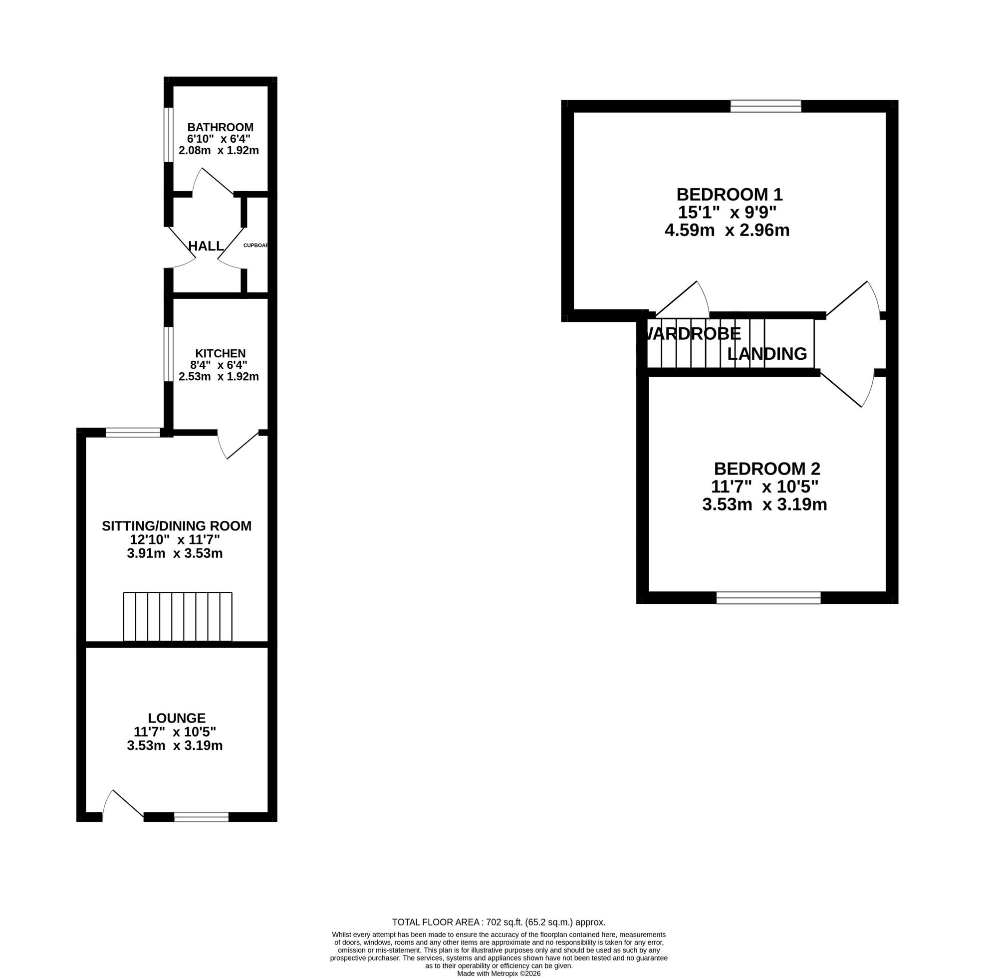 40 Arnold Street, Nantwich floorplan