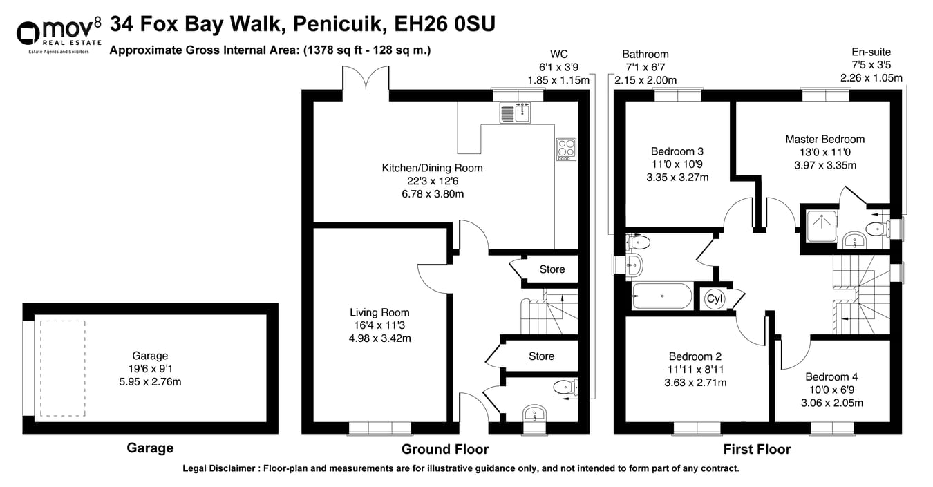 34, Fox Bay Walk, Penicuik floorplan