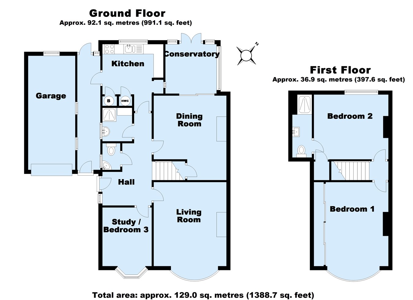 3 Bedrooms Semi-detached house for sale in Nightingale Road, Petts Wood, Orpington BR5