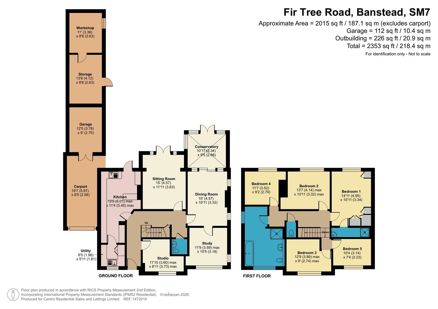 68, Fir Tree Road, Banstead floorplan