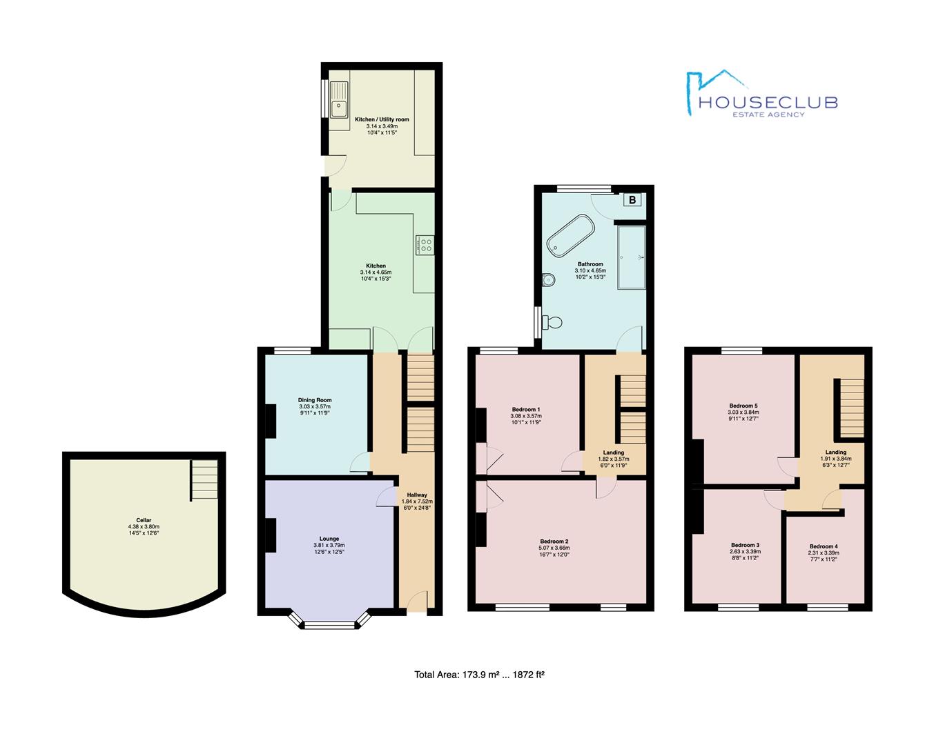 75, Westminster Road, Morecambe floorplan