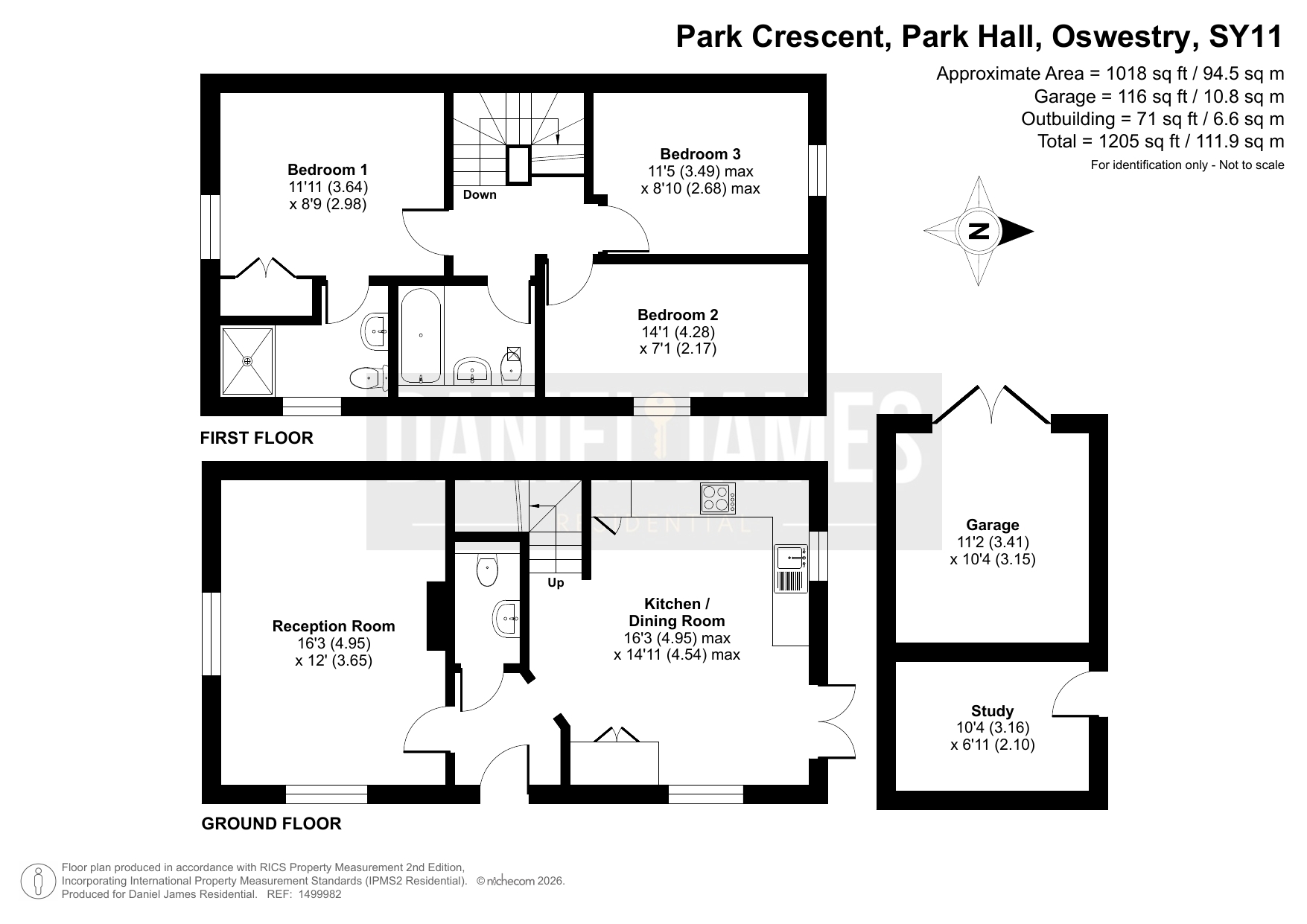 27 Park Crescent, Oswestry floorplan