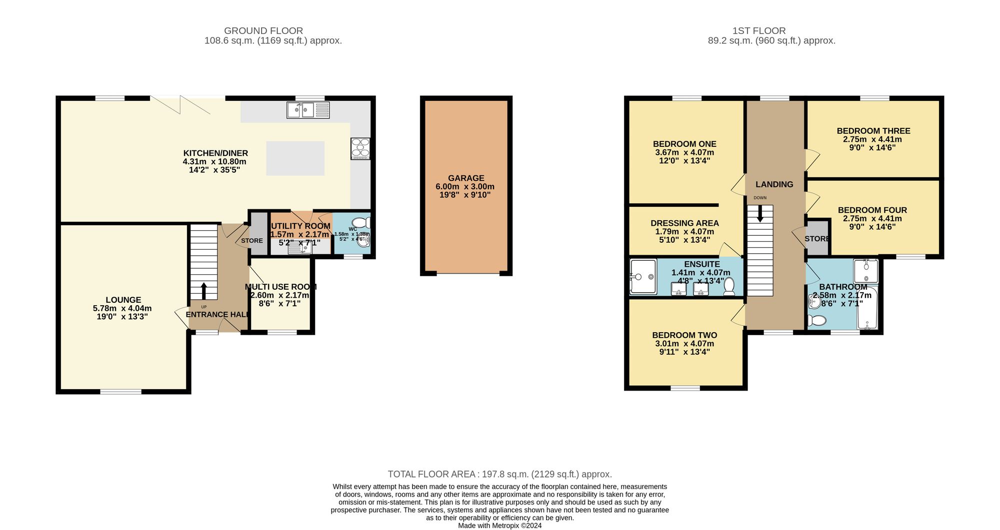 7 Longlieve Gardens, Chesterfield floorplan