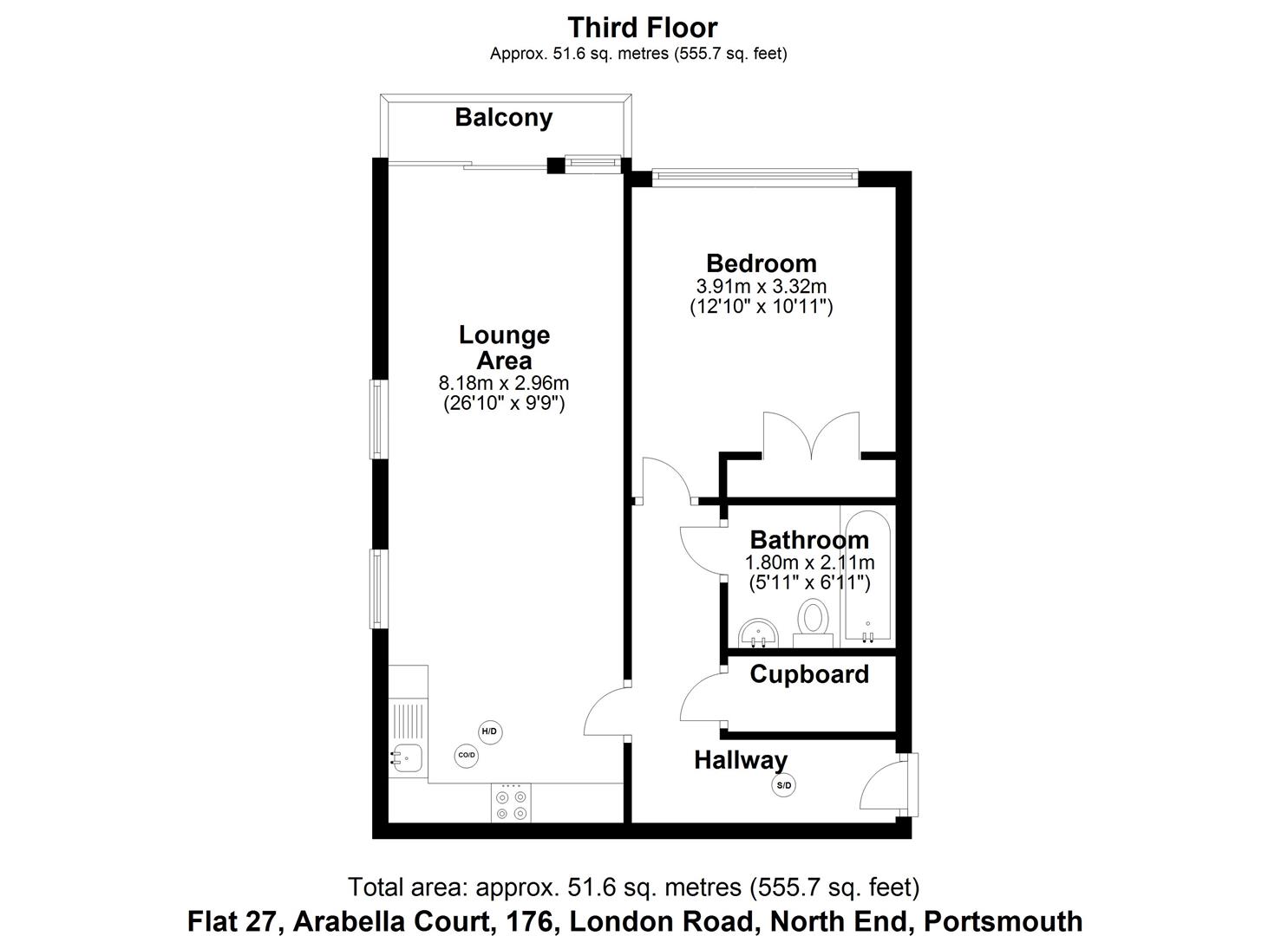 London Road, Portsmouth floorplan