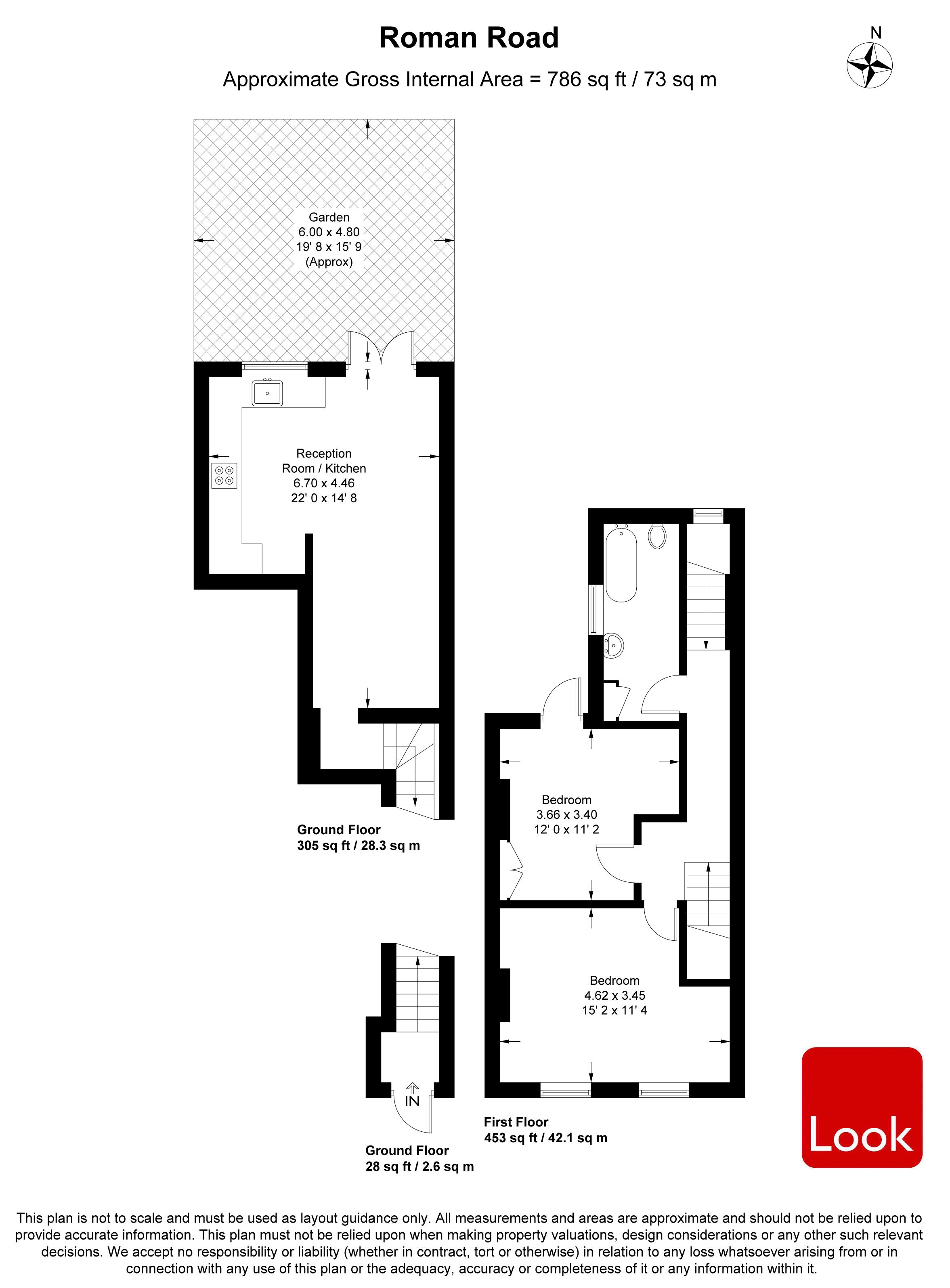 359, Roman Road, Bow floorplan