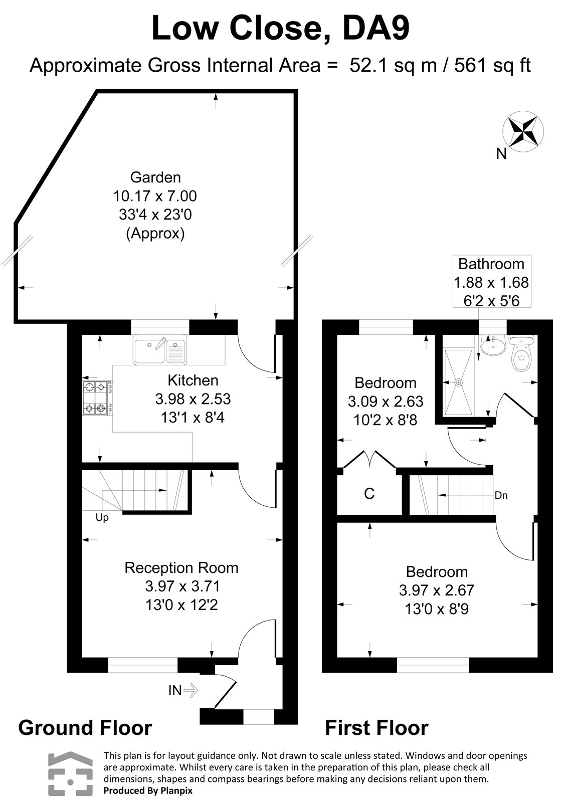 15, Low Close, Kent floorplan