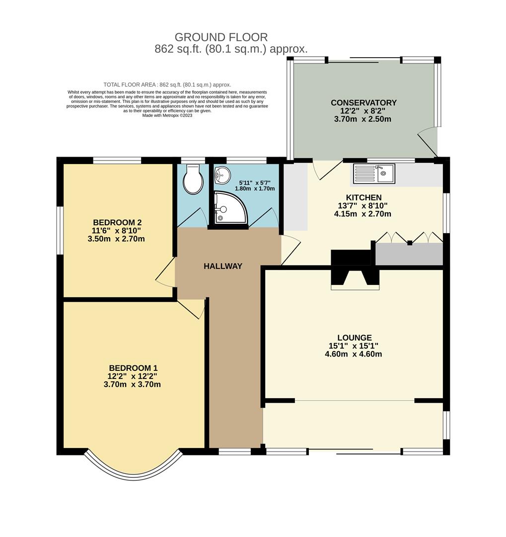 Station Road, Ottringham, Hull HU12, 2 bedroom detached bungalow for