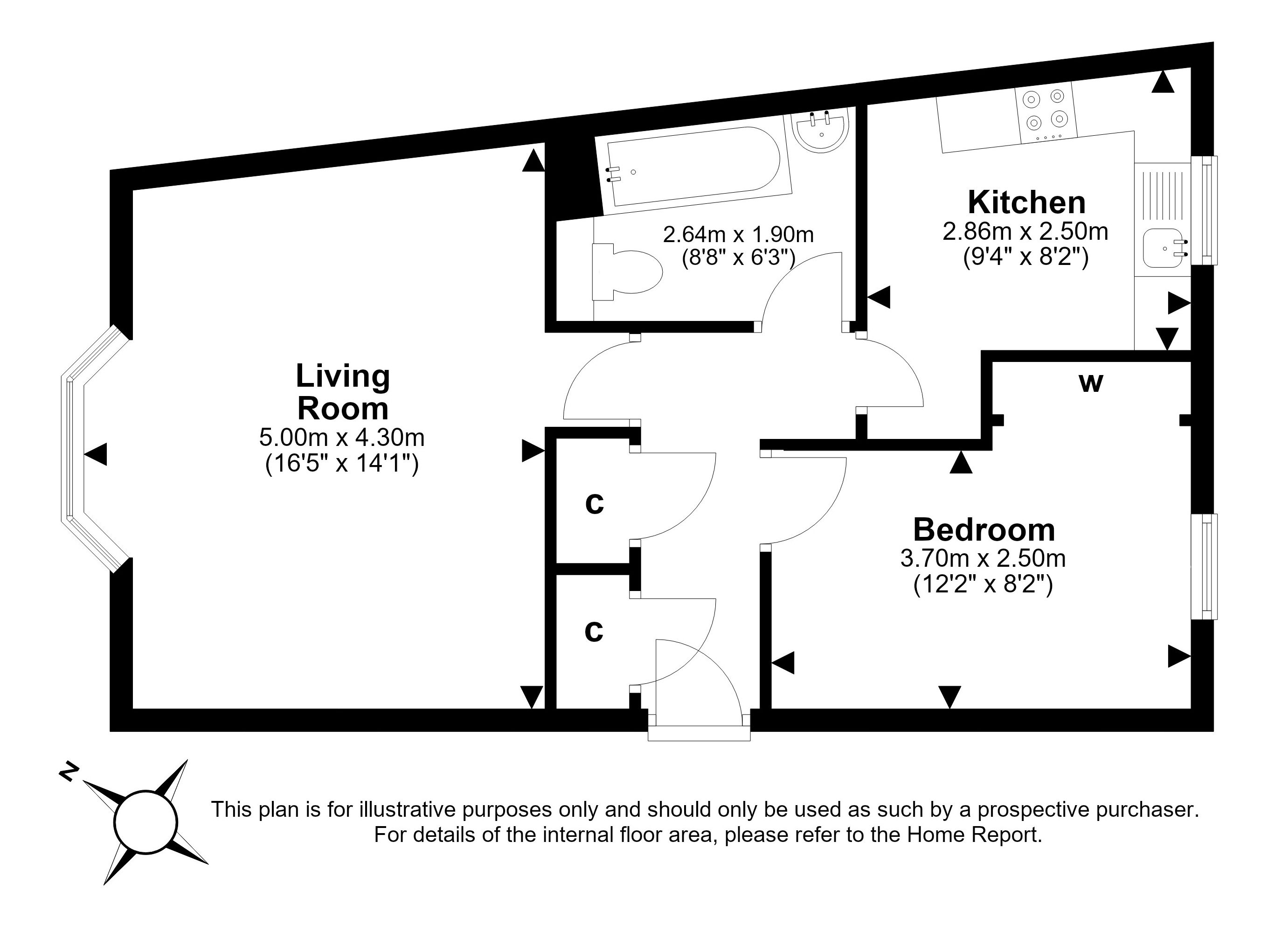 5/1, Hermitage Park Lea, Leith Links, Edinburgh floorplan