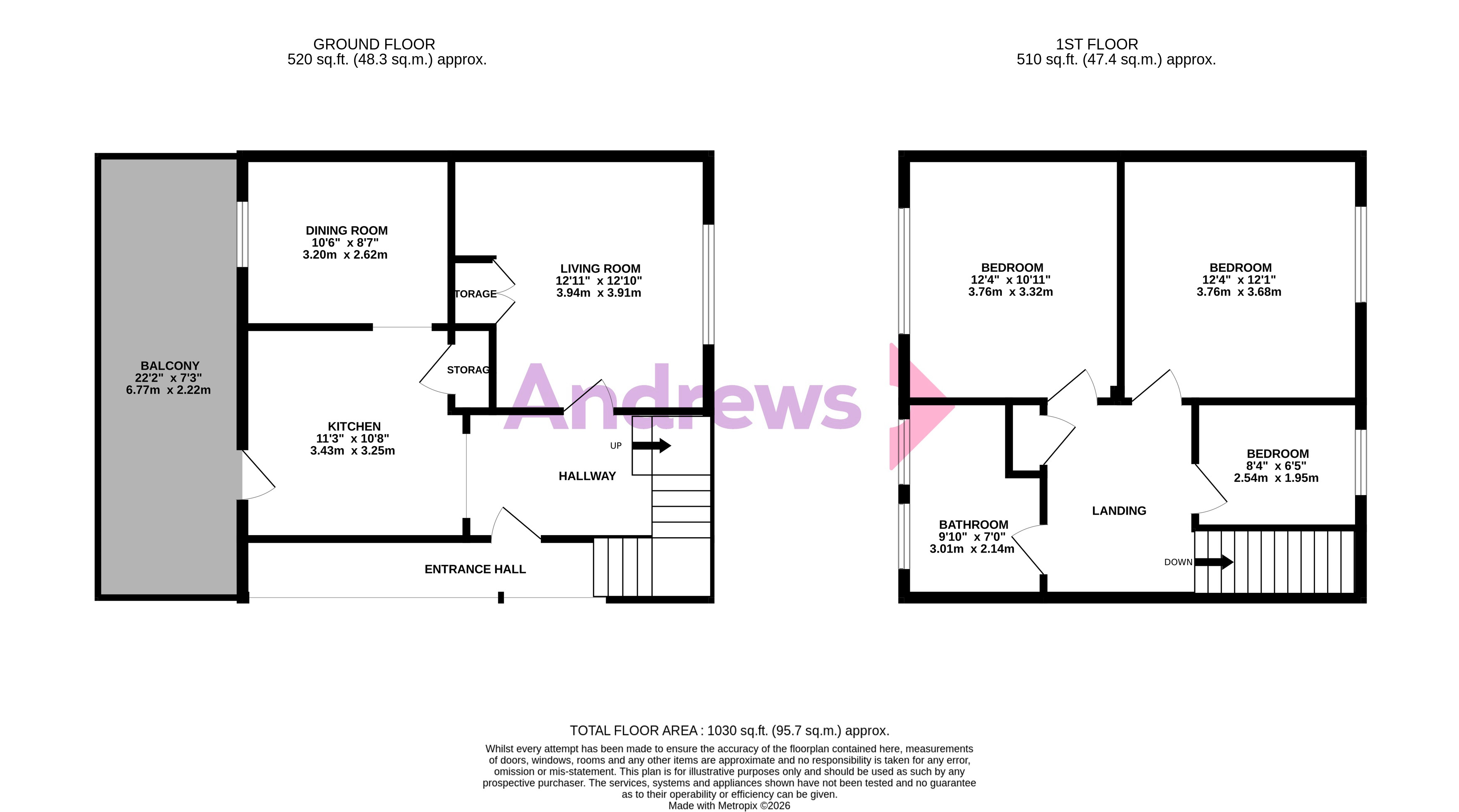 3A,, Gainsborough Square, Somerset floorplan