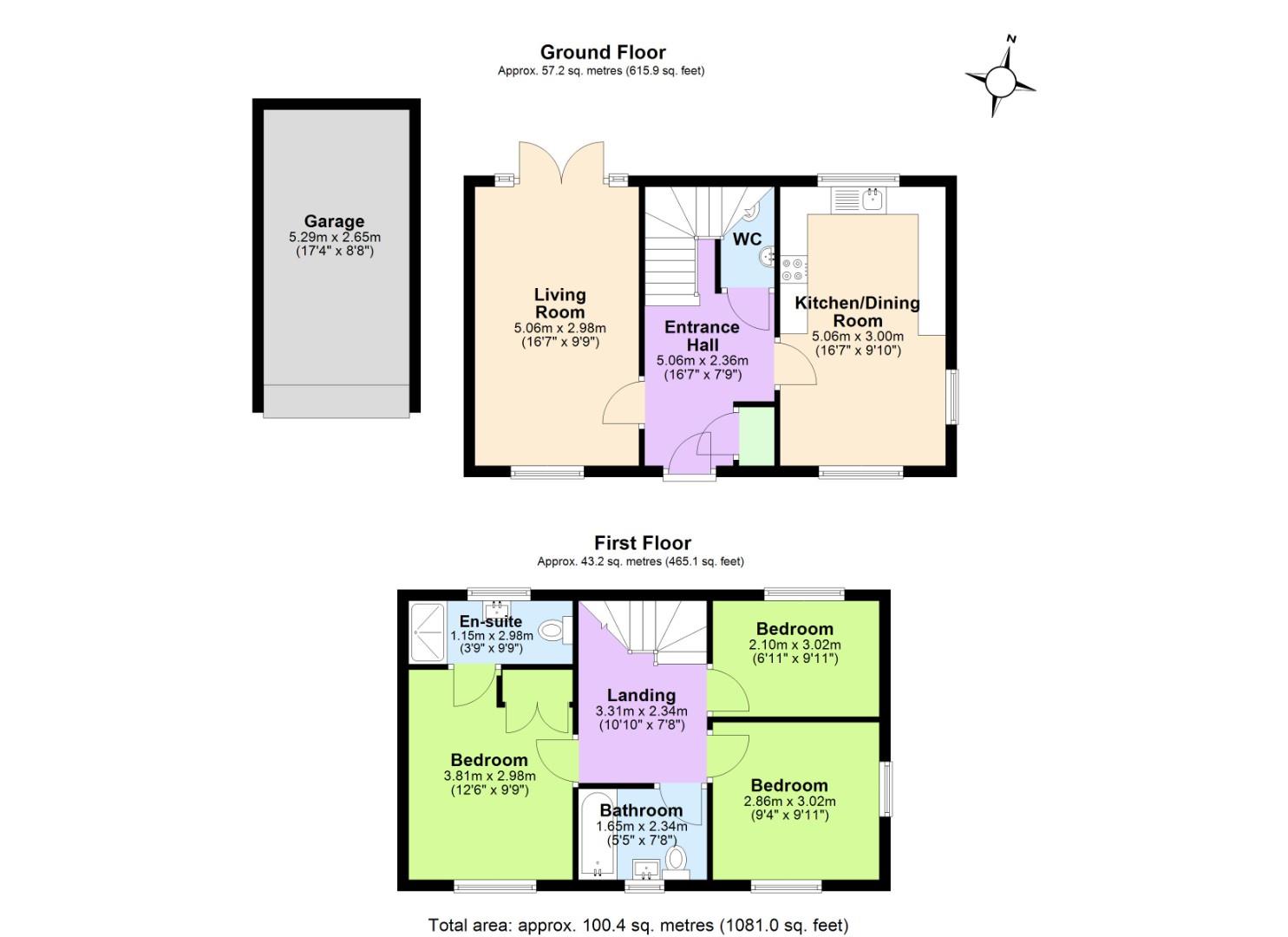 23, Windmill Close, Swadlincote floorplan