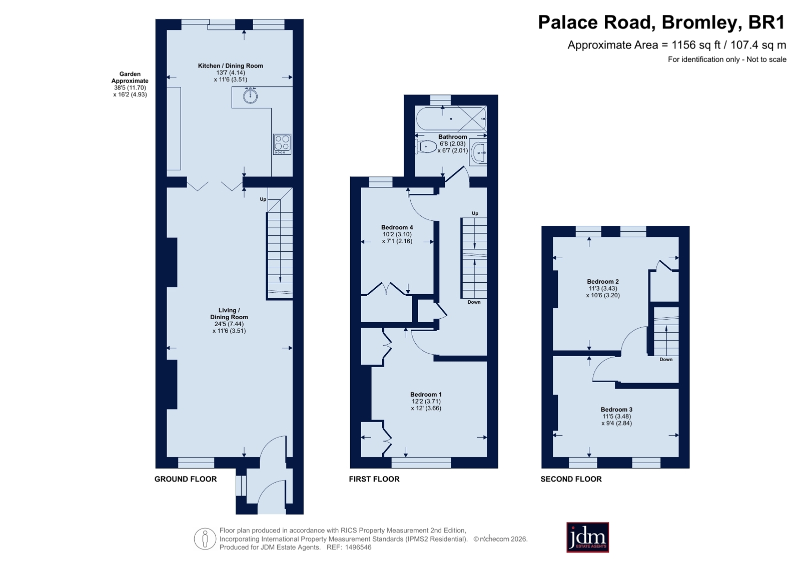 91, Palace Road, Bromley floorplan