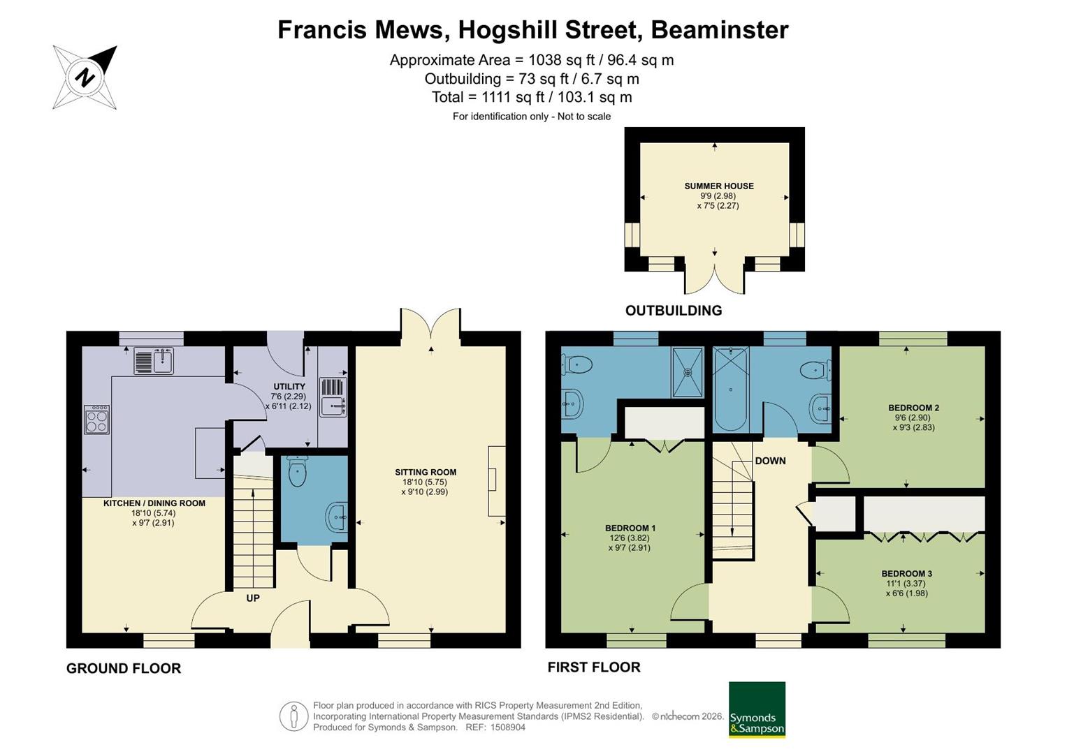 3, Francis Mews, Beaminster floorplan