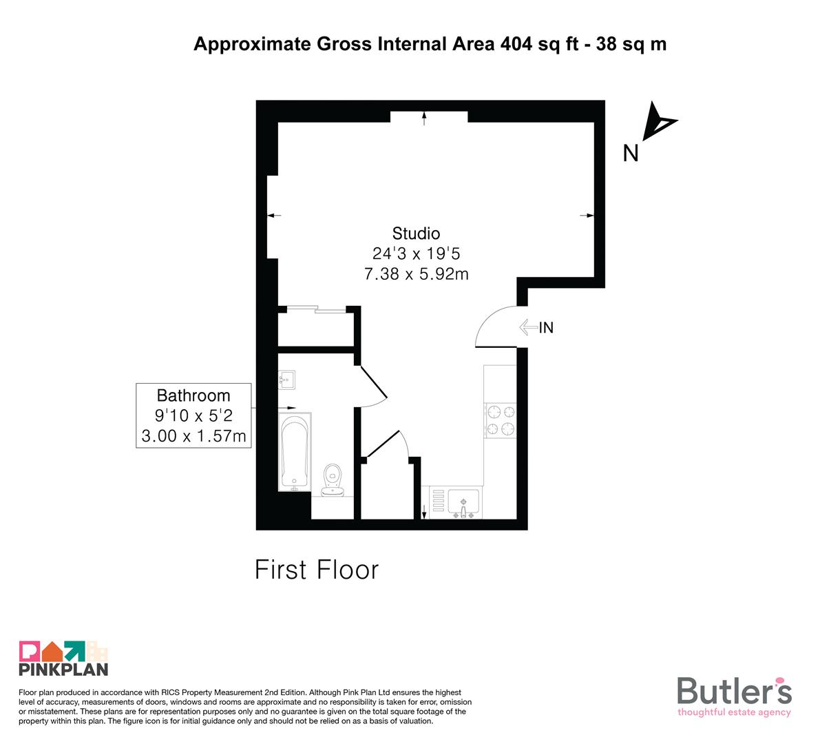 Flat 7, Eton Court 40A, The Broadway, Sutton floorplan