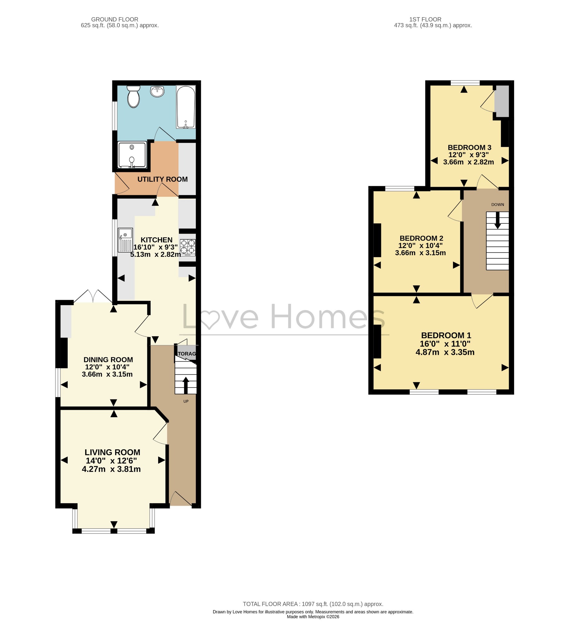 29 Kings Road, Flitwick, Bedfordshire floorplan