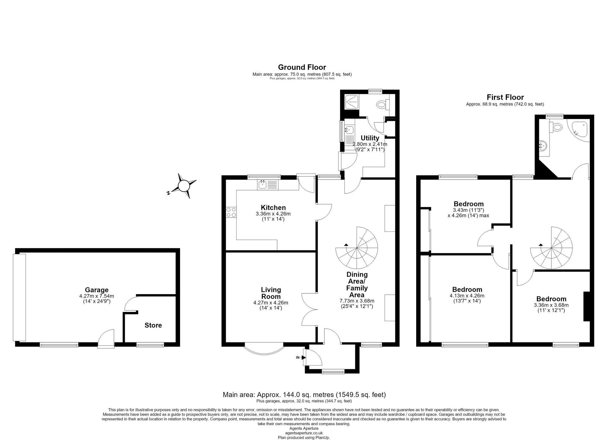 204 New Hythe Lane, Aylesford floorplan