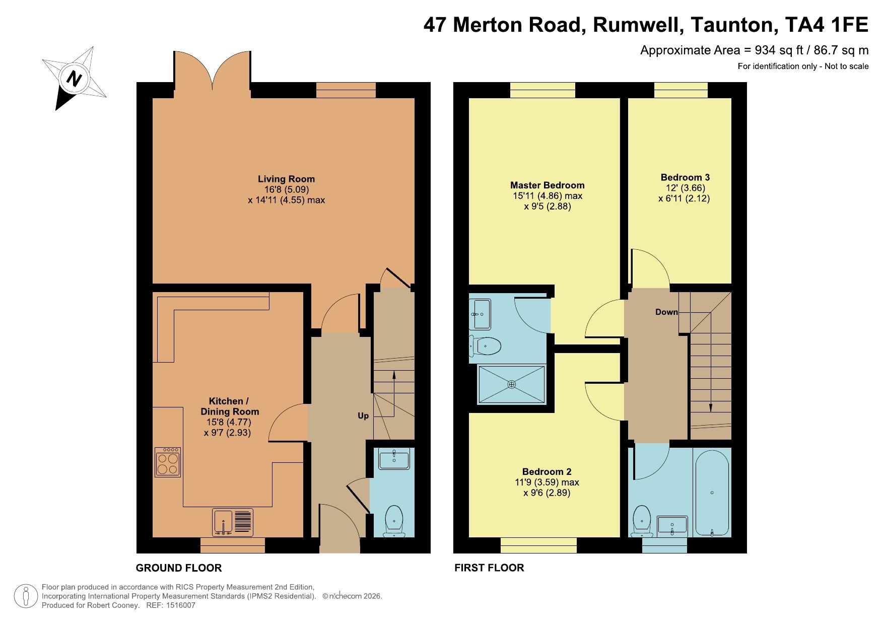 47 Merton Road, Taunton floorplan