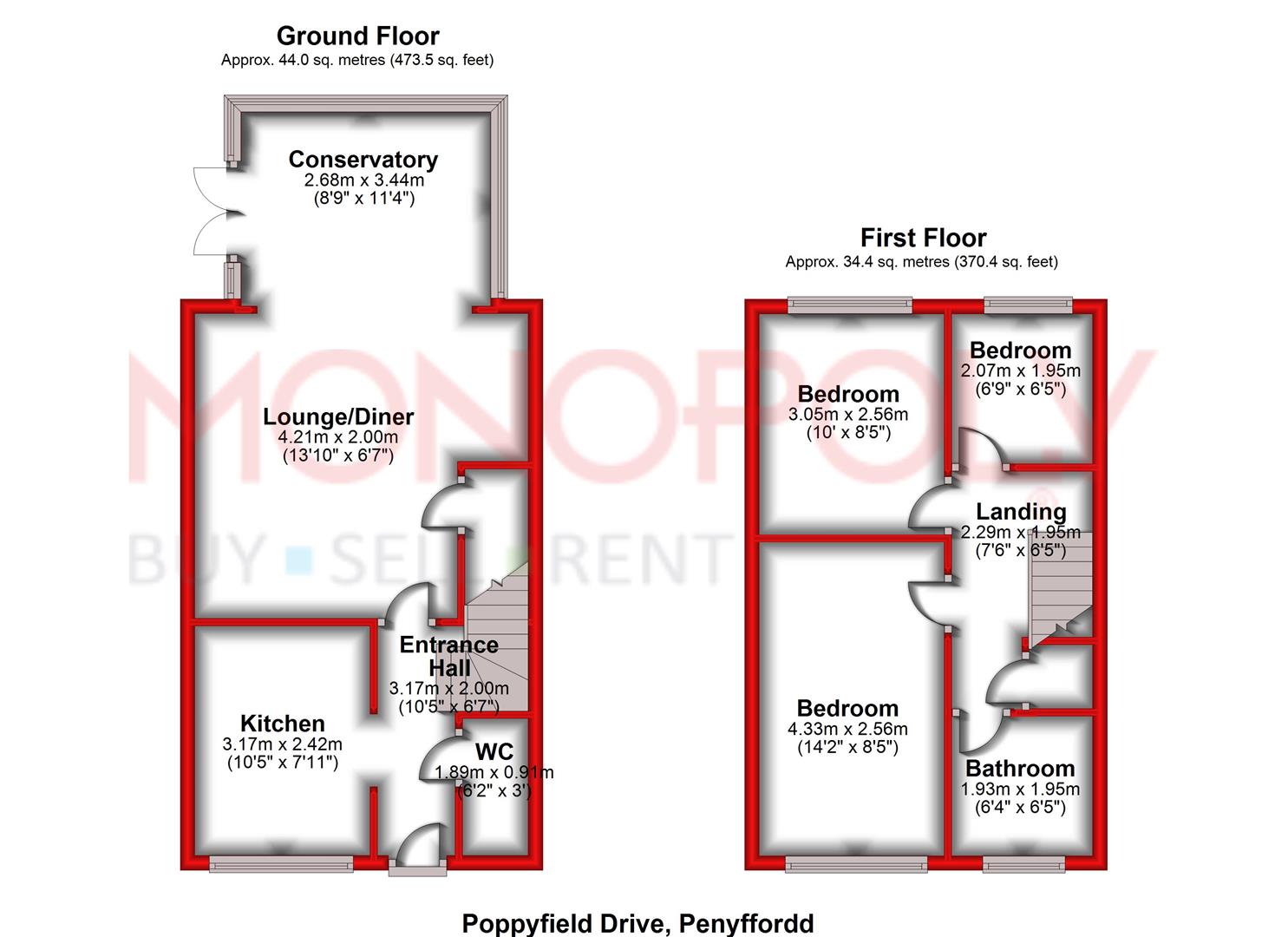 3 Bedrooms Semi-detached house for sale in Poppy Field Drive, Penyffordd, Chester CH4