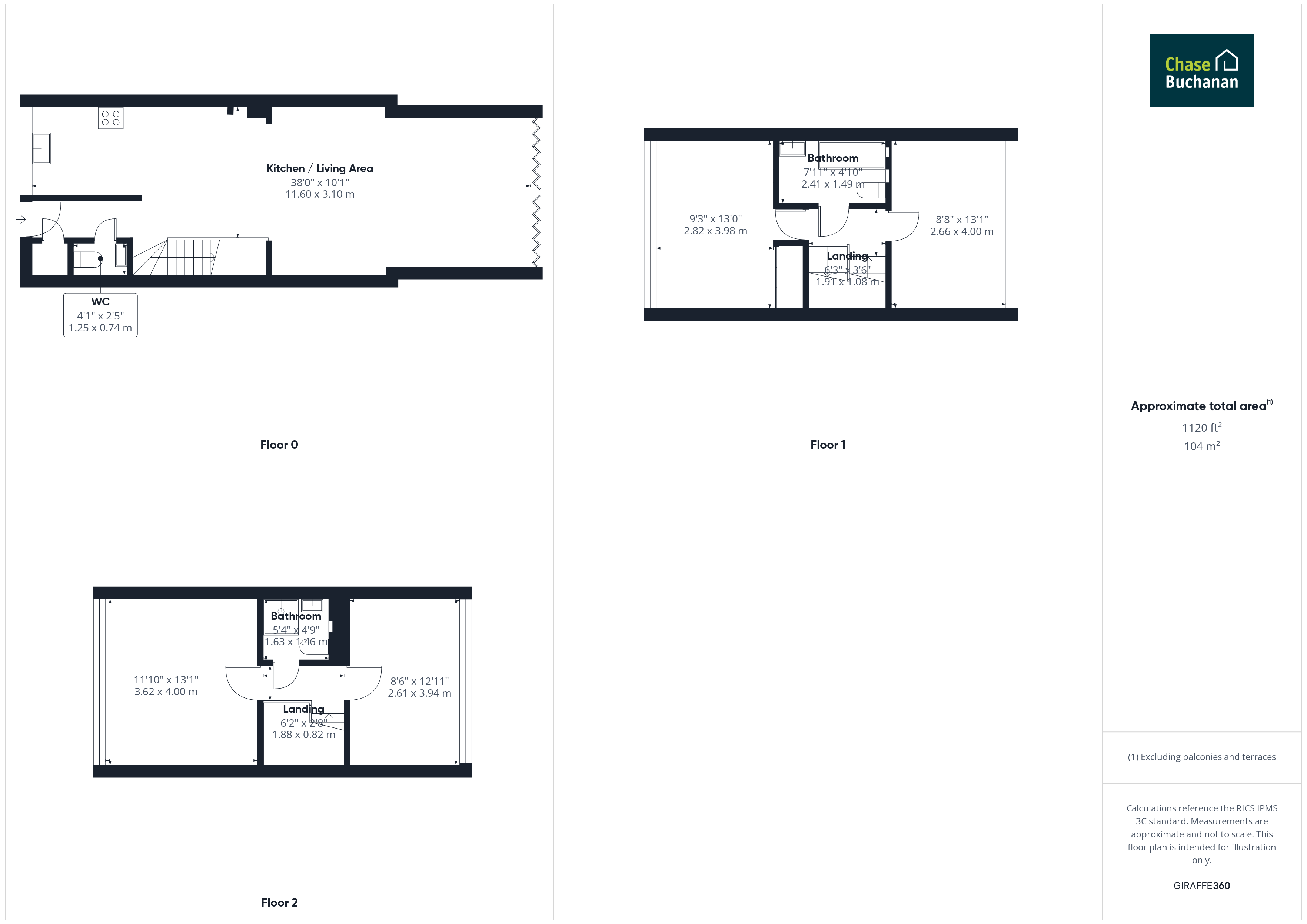 3,, Fairlawns, East Twickenham floorplan