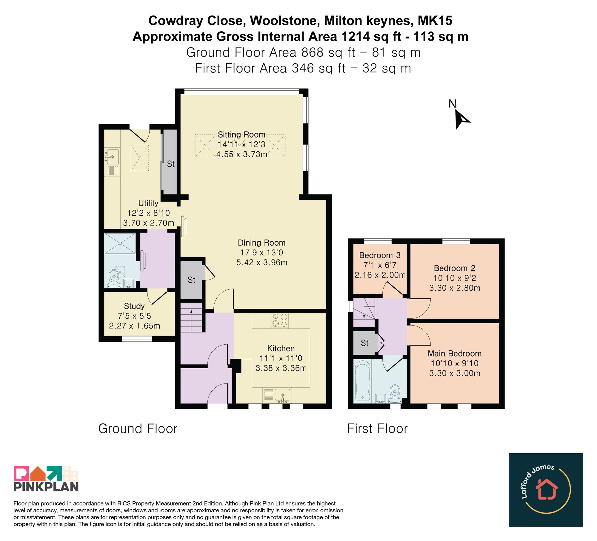15 Cowdray Close, Milton Keynes floorplan