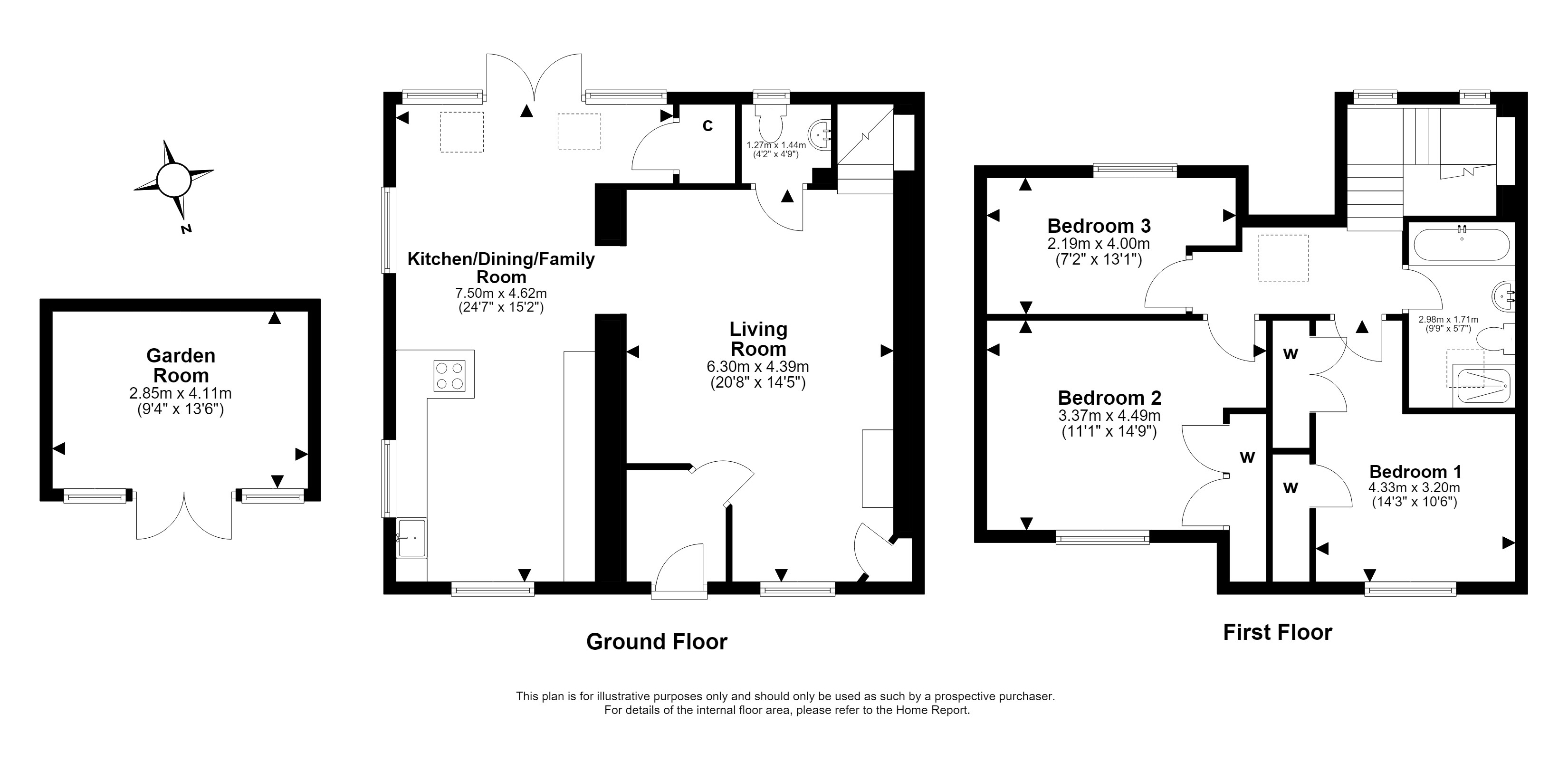 117, Edmonstone Road, Danderhall floorplan