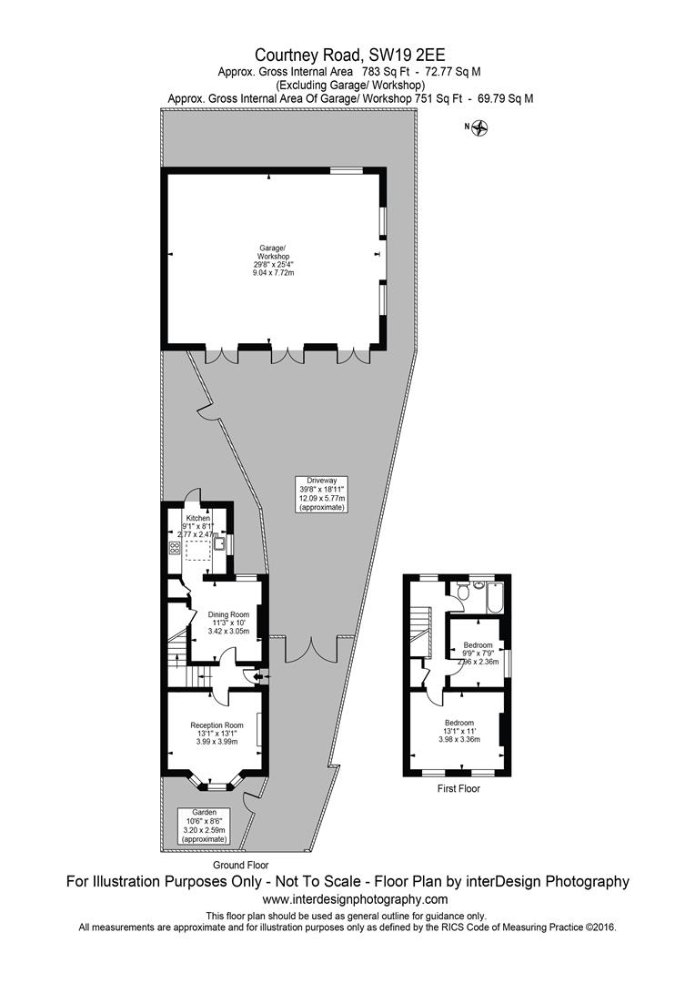 85, Courtney Road, London floorplan