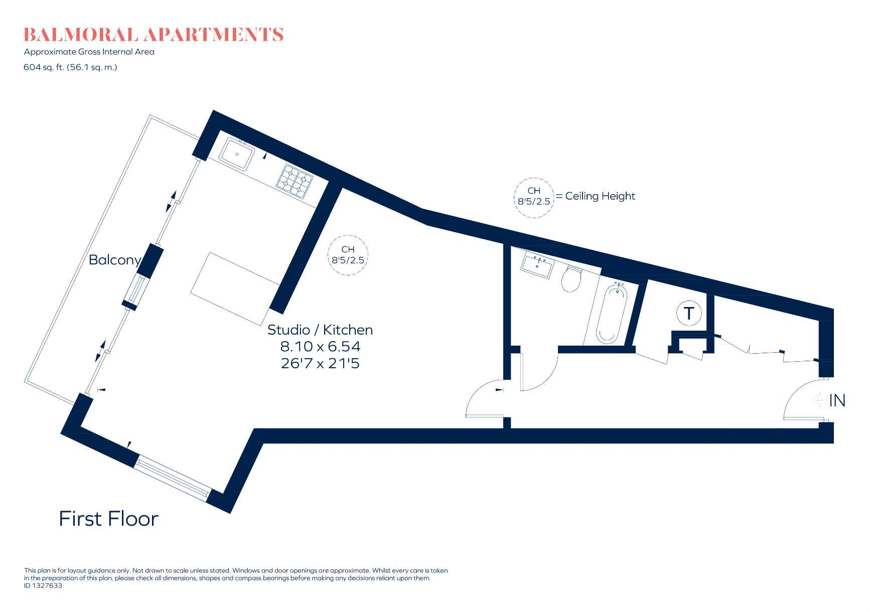 Flat 115, Balmoral Apartments, 2, Praed Street, London floorplan