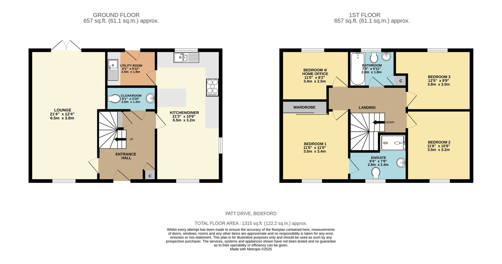 16 Patt Drive, Bideford floorplan