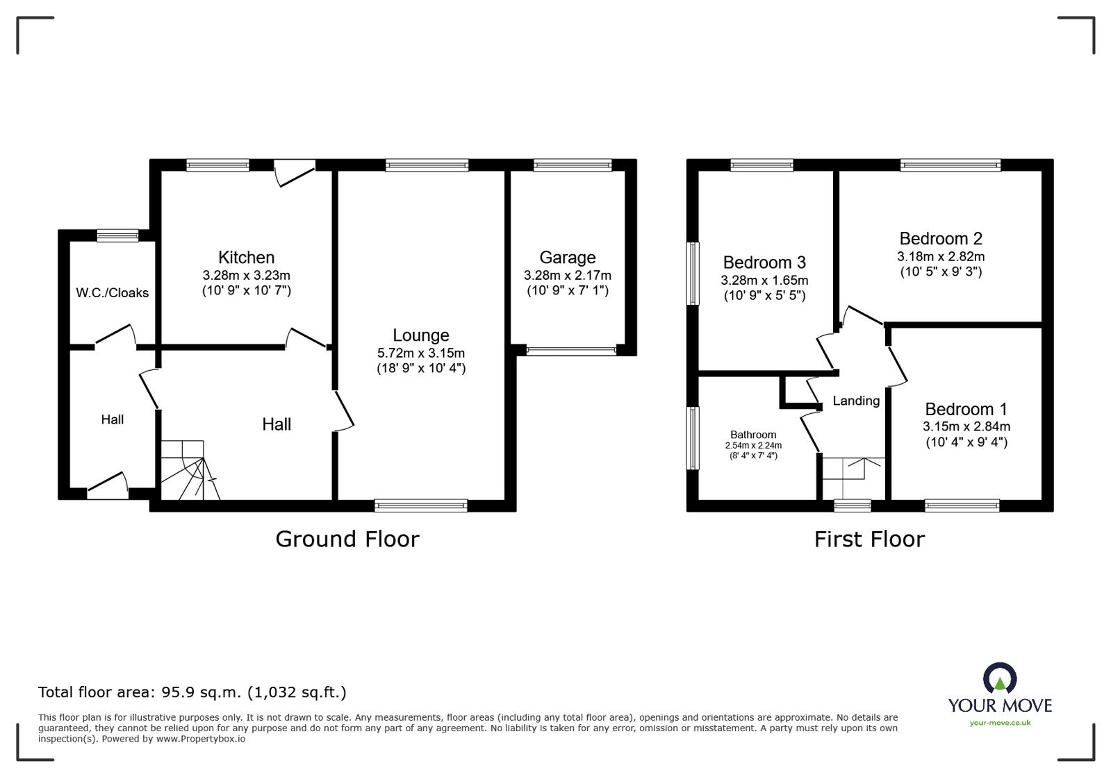 18, Bass's Crescent, Swadlincote floorplan