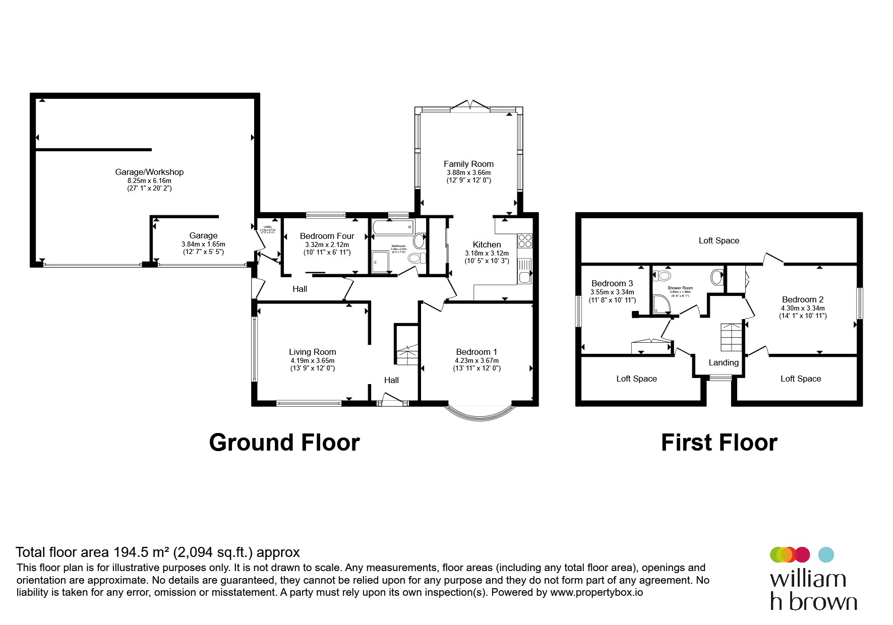 Woodside, Sutton Lane, Knottingley floorplan