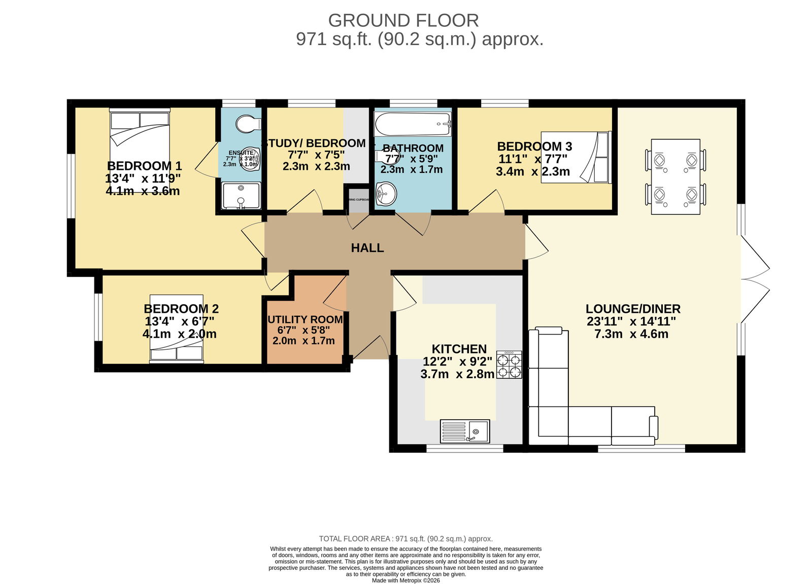 35, Richmond Way, Wisbech floorplan