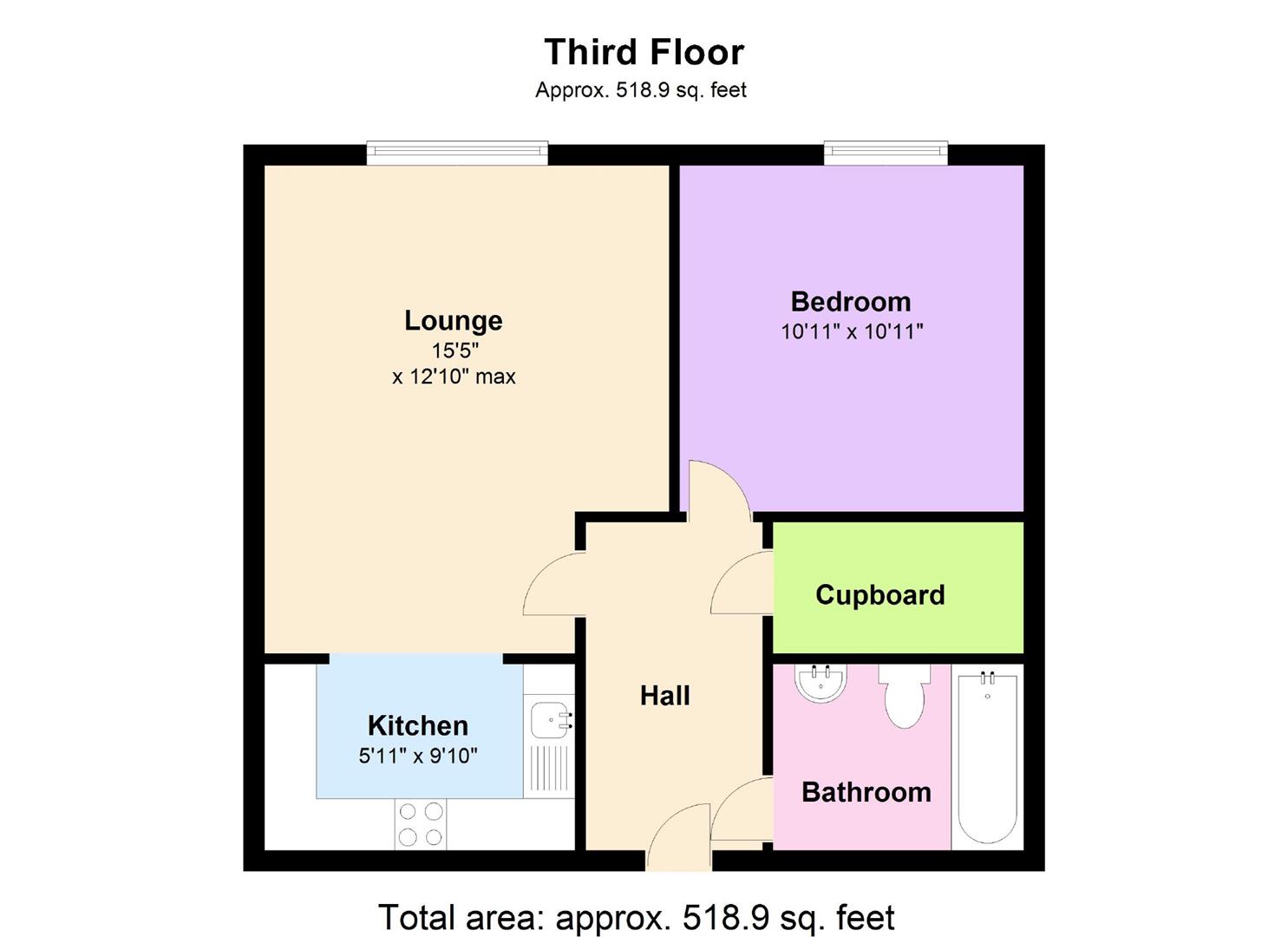 1 Bedrooms Flat to rent in Hill Quays, 1 Jordan Street, Manchester M15