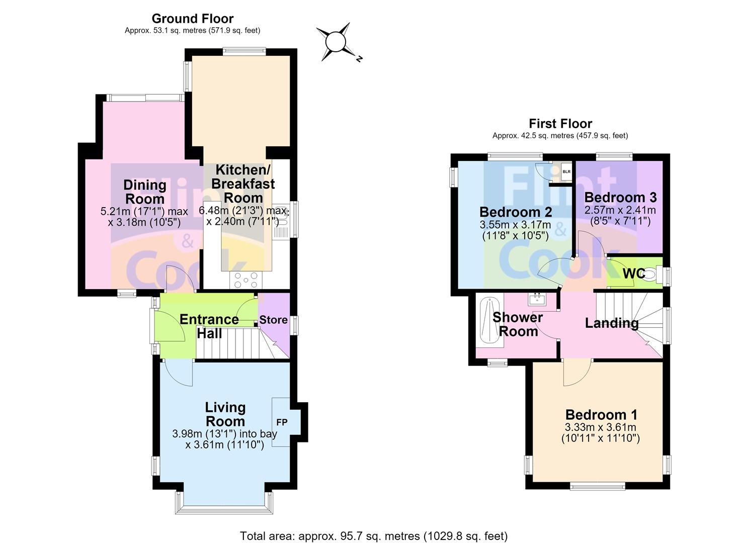 91, Three Elms Road, Hereford floorplan