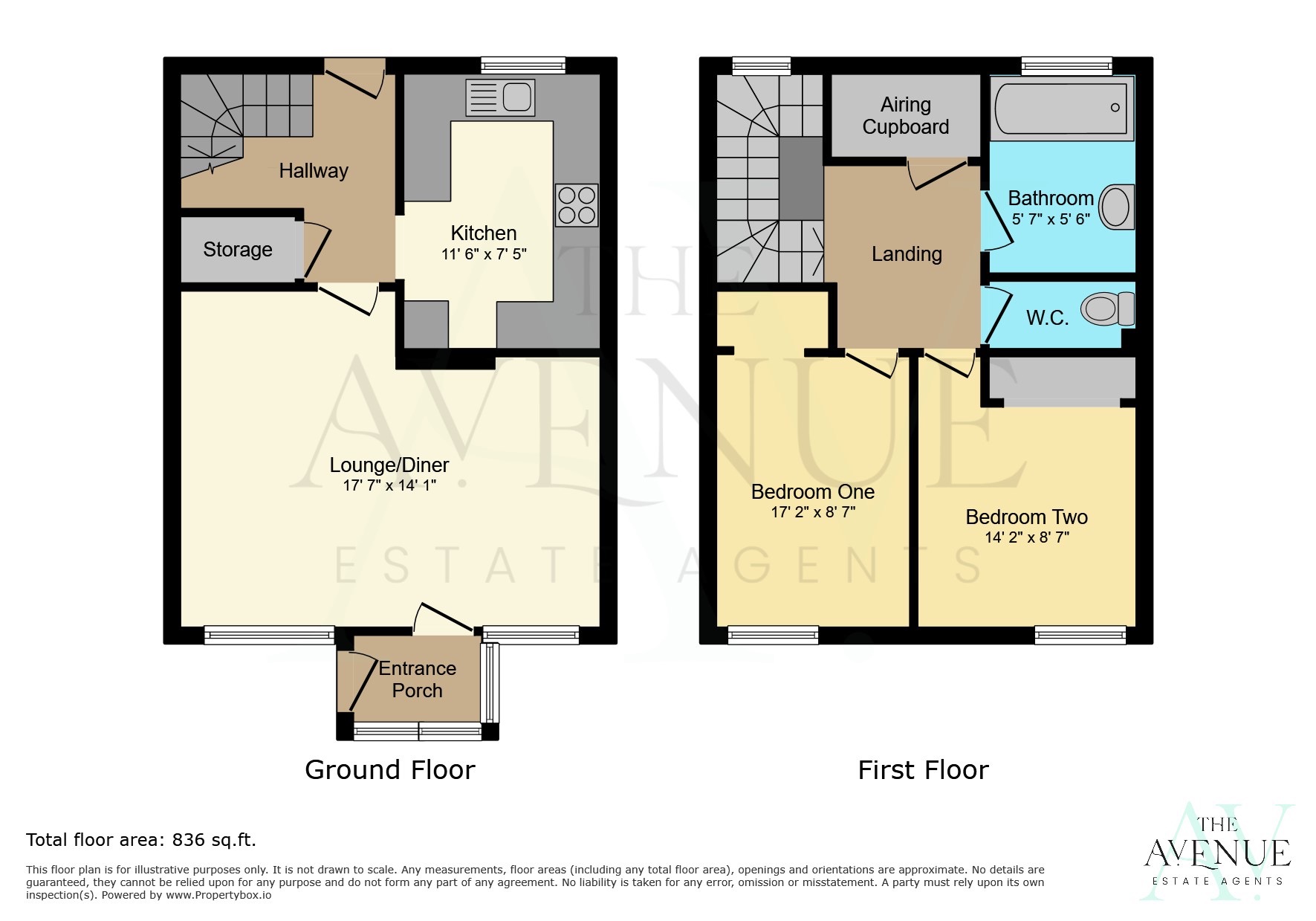 2 Farne Grove, Longton, Staffordshire floorplan