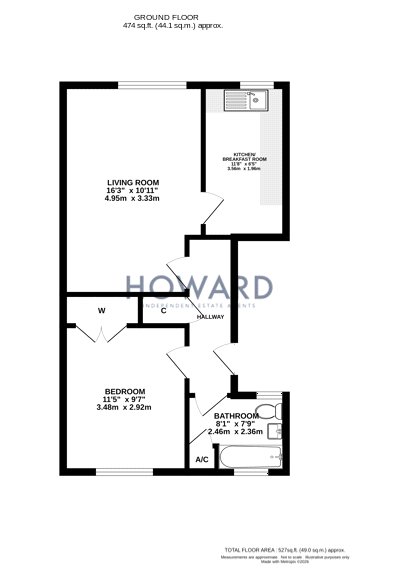 3, Garden Court, Clifton floorplan