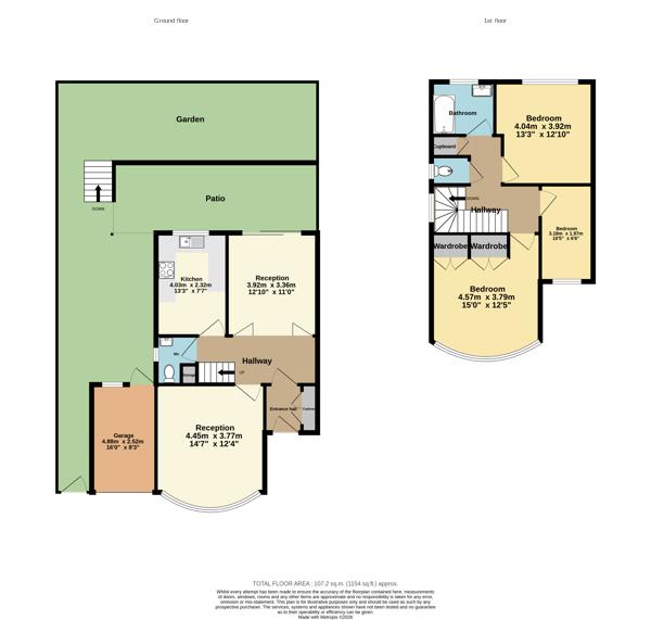 100, South Lodge Drive, London floorplan