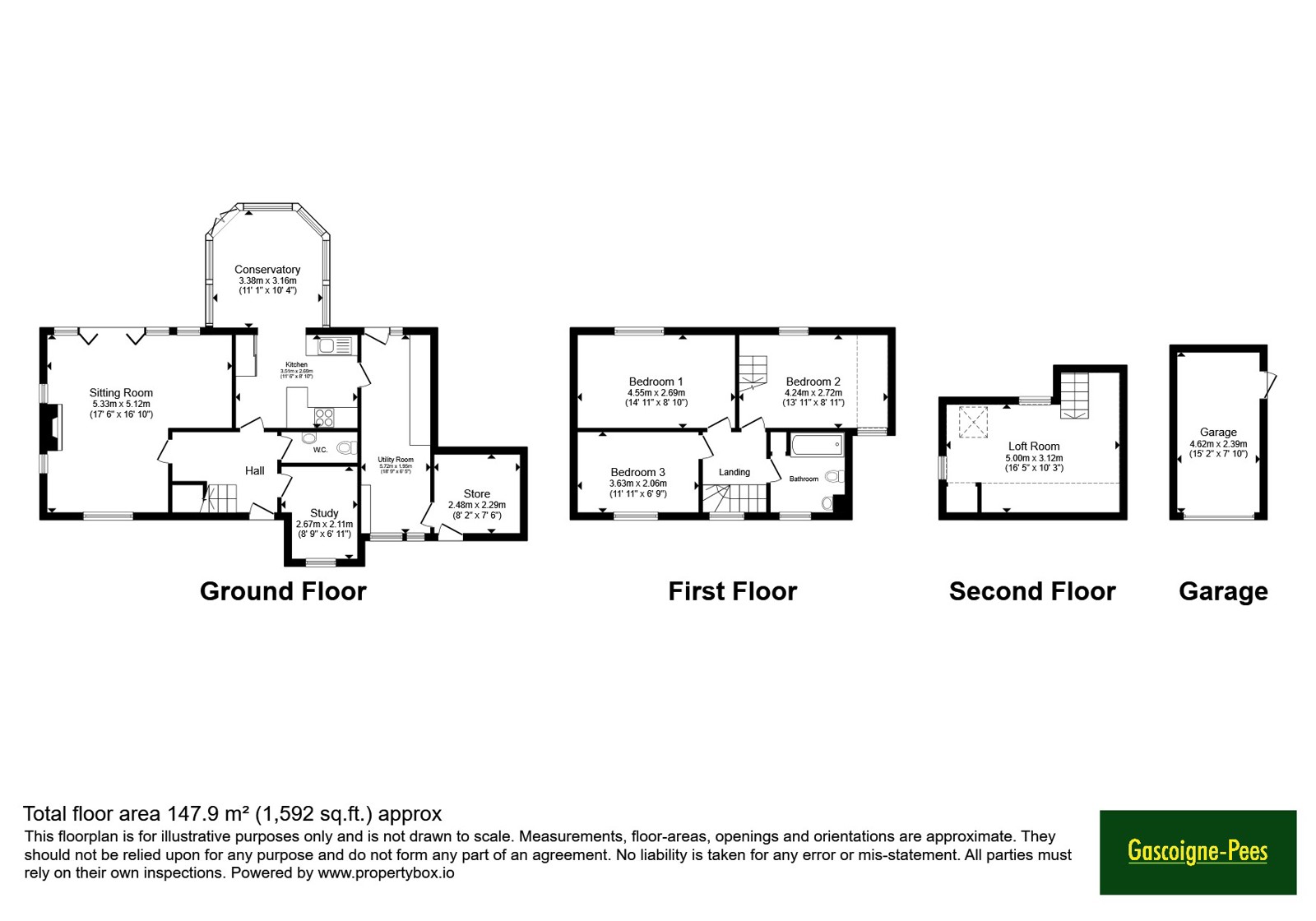 Applecross Cottage, 3, Church Road, Godalming floorplan