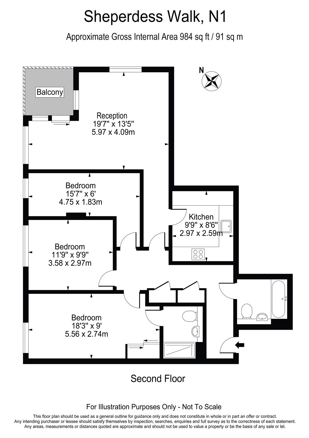 3 Bedrooms Flat to rent in Angel Wharf, 168 Shepherdess Walk, London N1