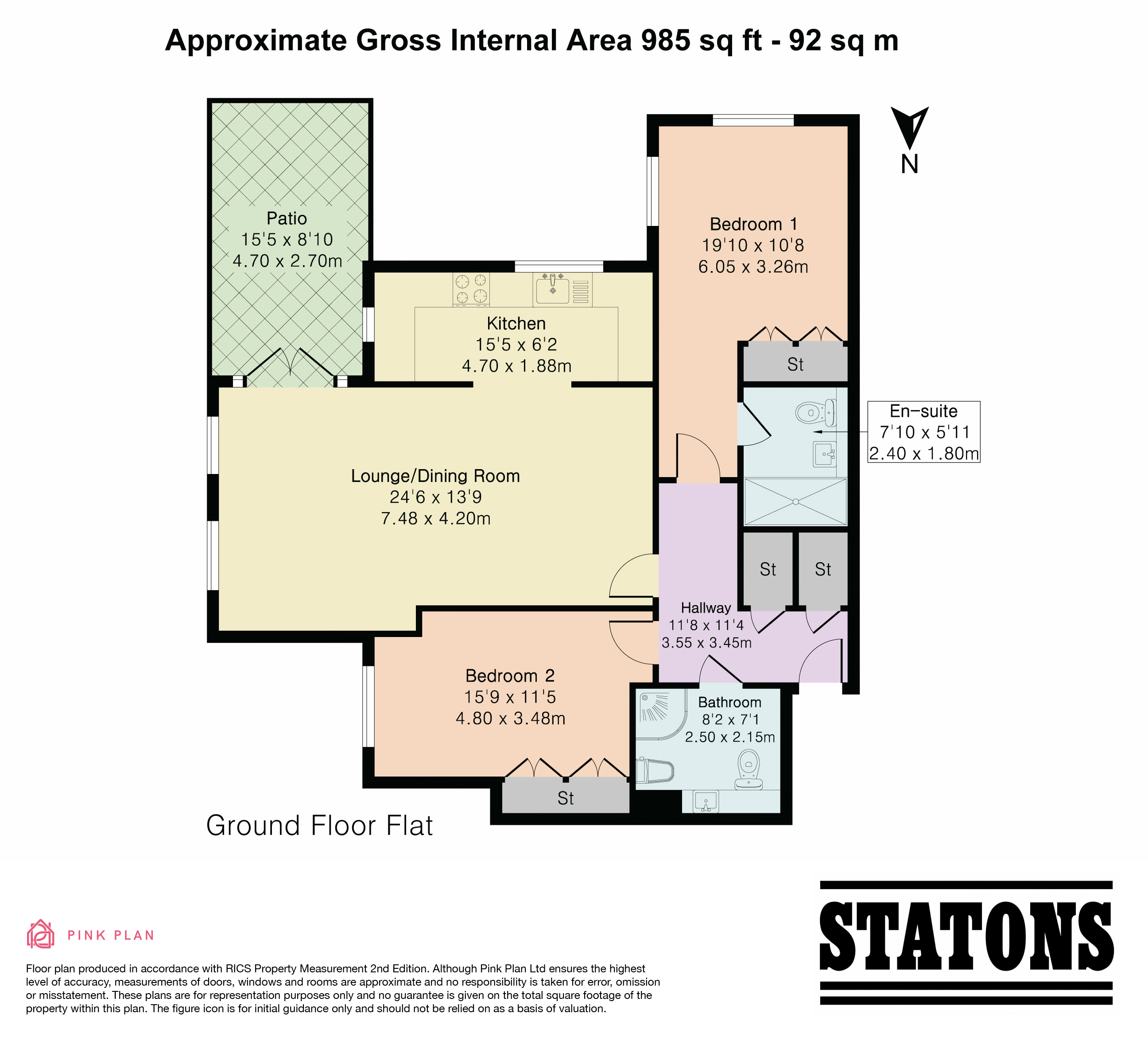 Flat 1, Manor Wood Lodge, 1, Coombehurst Close, Hadley Wood floorplan