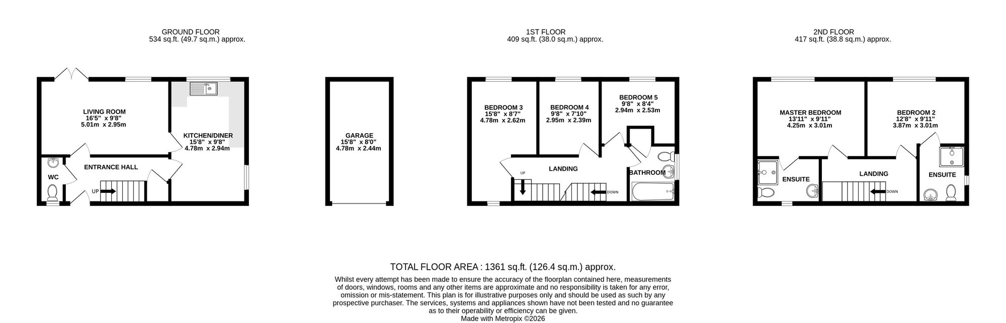 25 Gibson Close, Nantwich floorplan