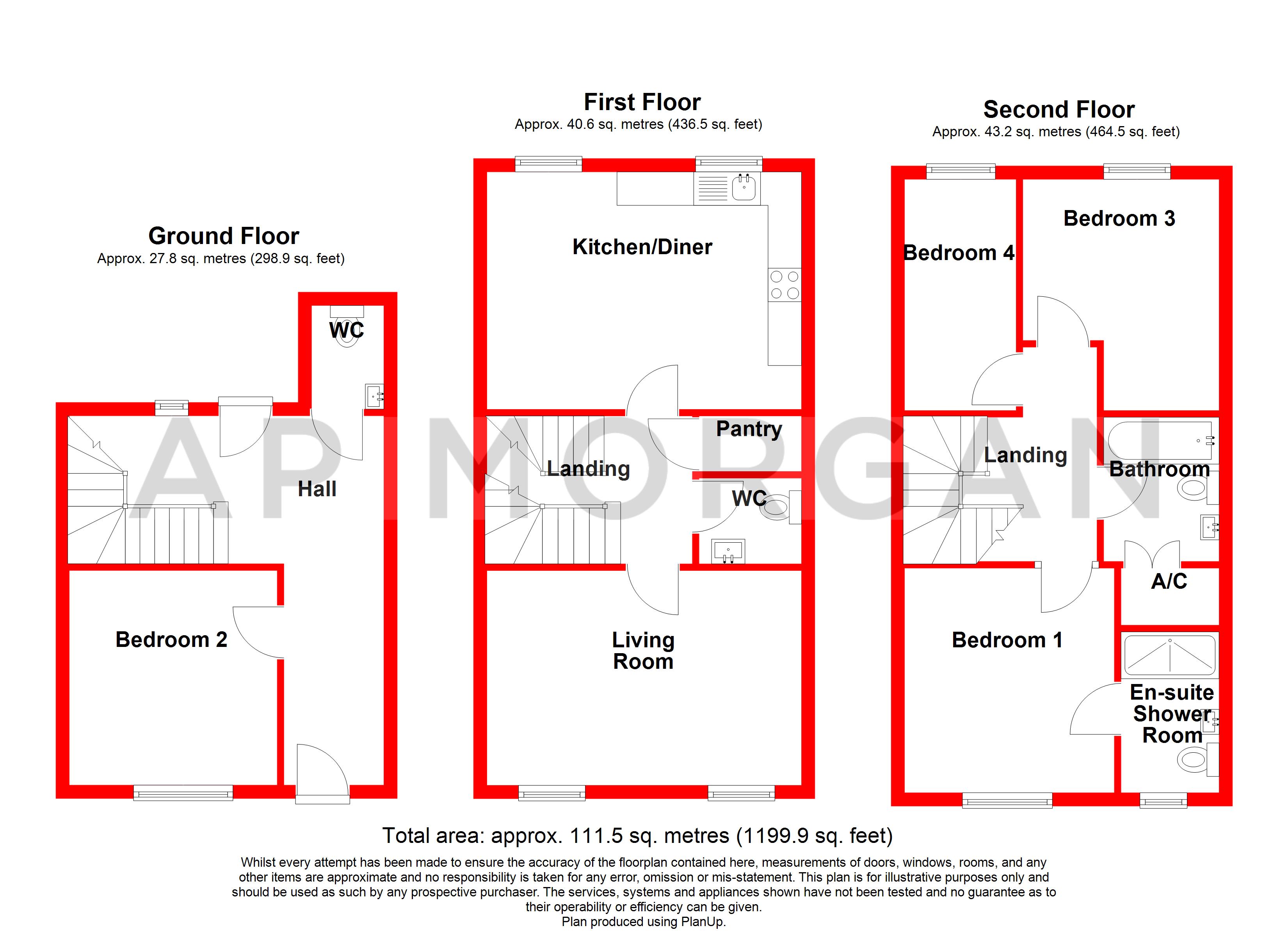 21, St. Giles Row, Stourbridge floorplan