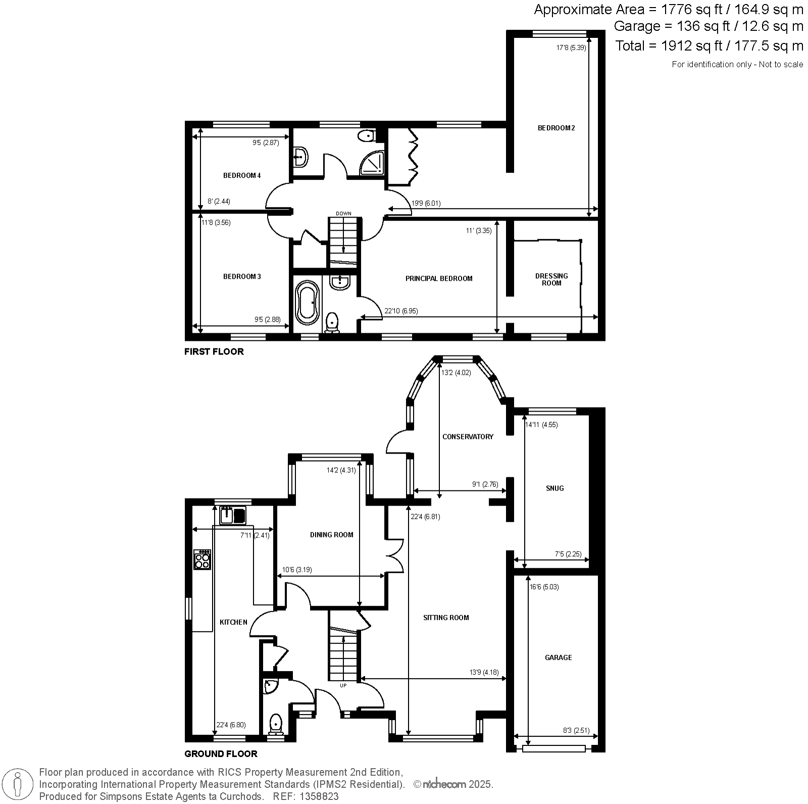 16, Trelawney Grove, Weybridge floorplan