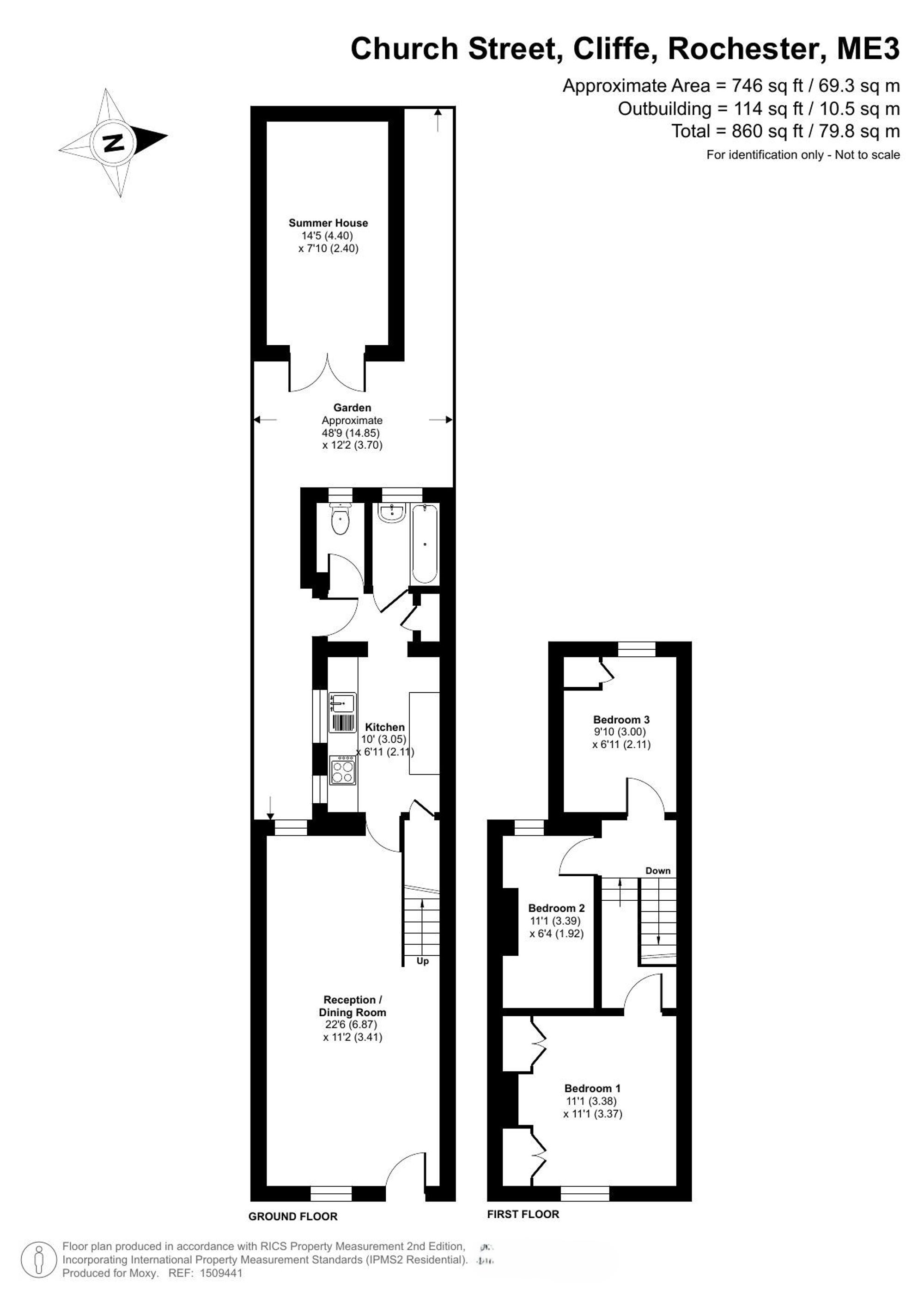 13 Church Street, Rochester floorplan